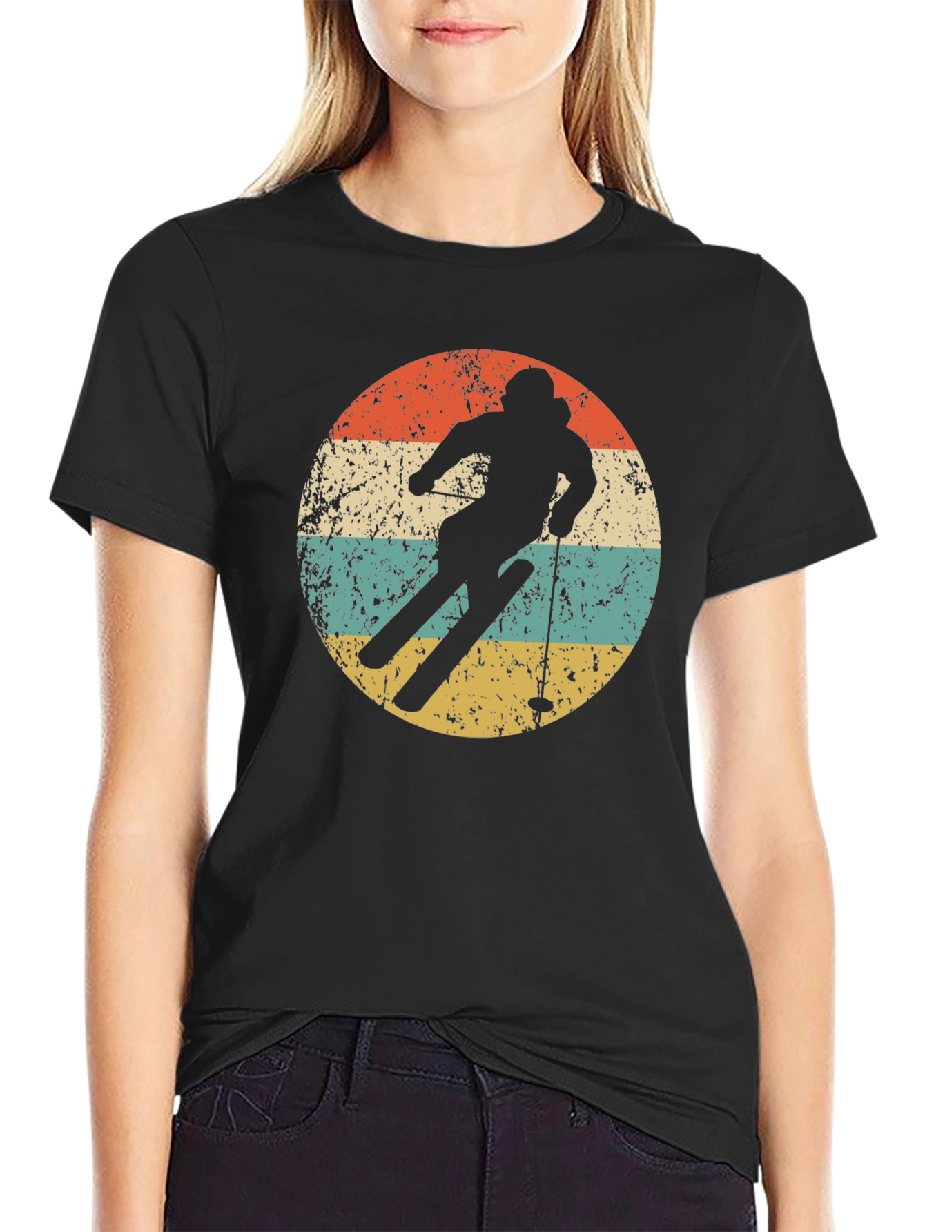 Retro Ski Silhouette T-Shirt