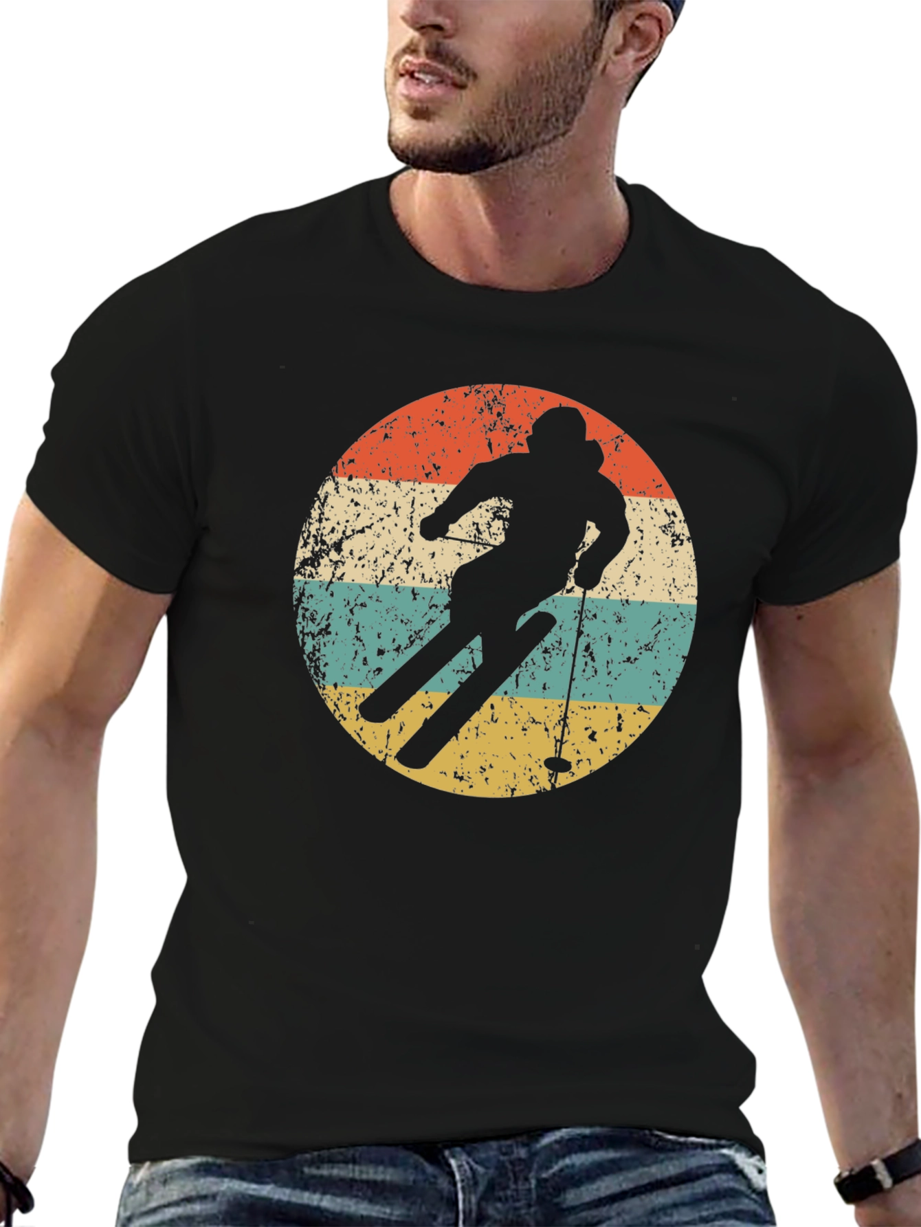 Retro Ski Silhouette T-Shirt