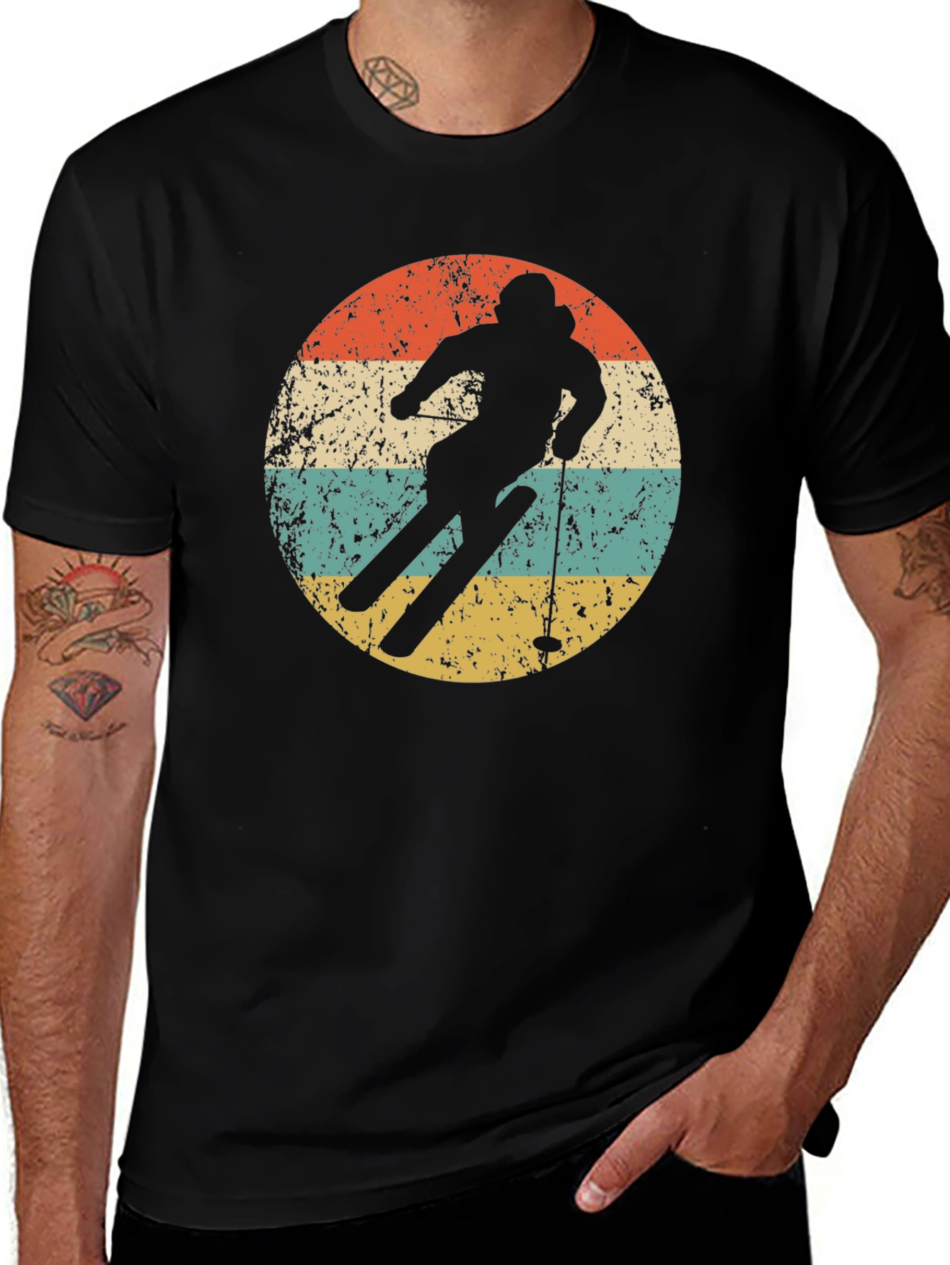 Retro Ski Silhouette T-Shirt