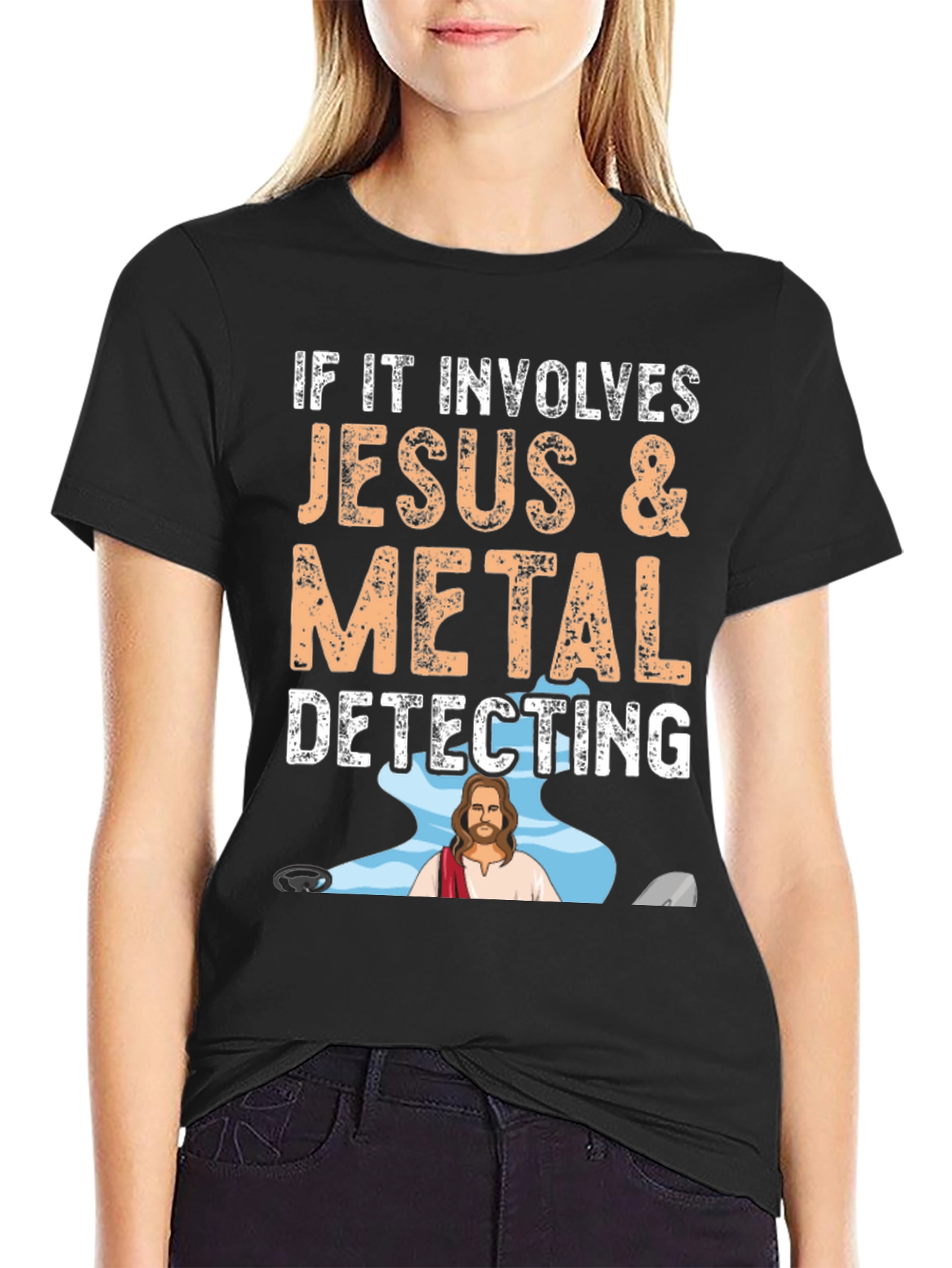 Jesus & Metal Detecting T-Shirt