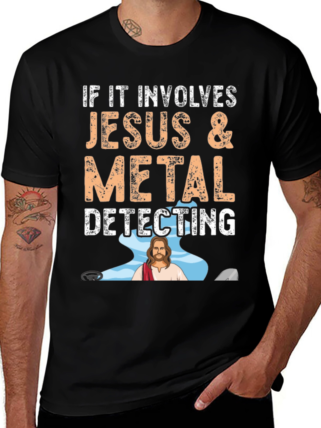 Jesus & Metal Detecting T-Shirt