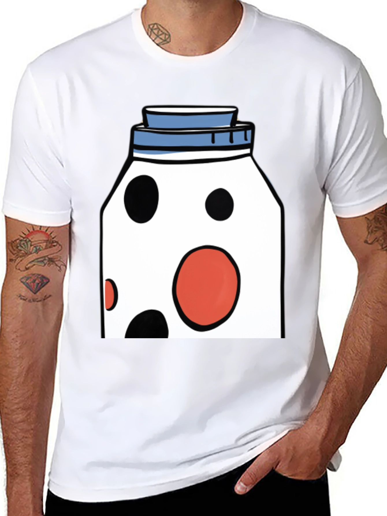 Funky Polka Dot Jar Graphic T-Shirt