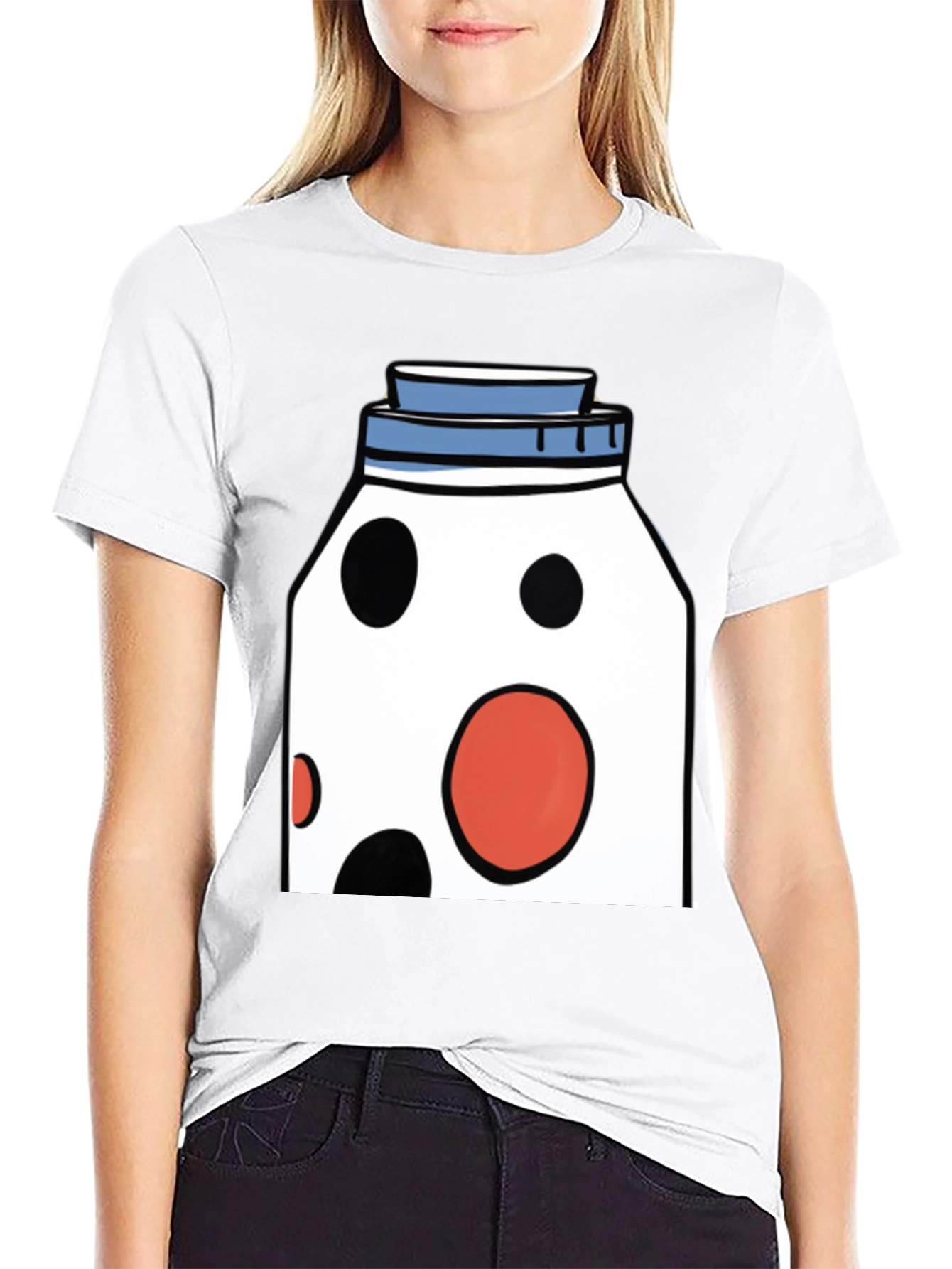 Funky Polka Dot Jar Graphic T-Shirt