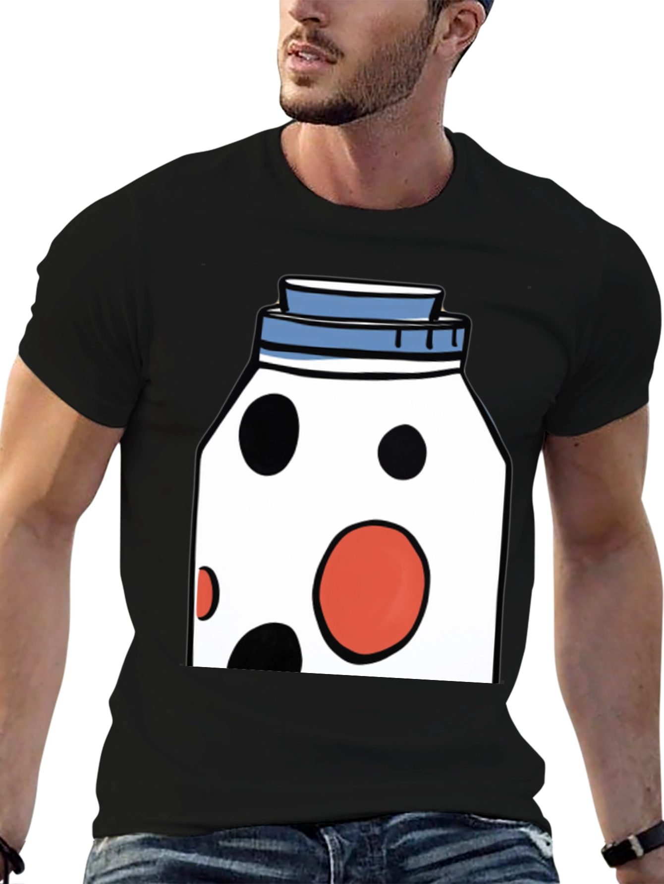 Funky Polka Dot Jar Graphic T-Shirt