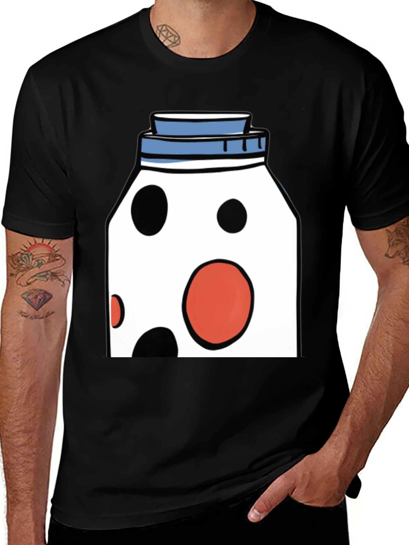 Funky Polka Dot Jar Graphic T-Shirt