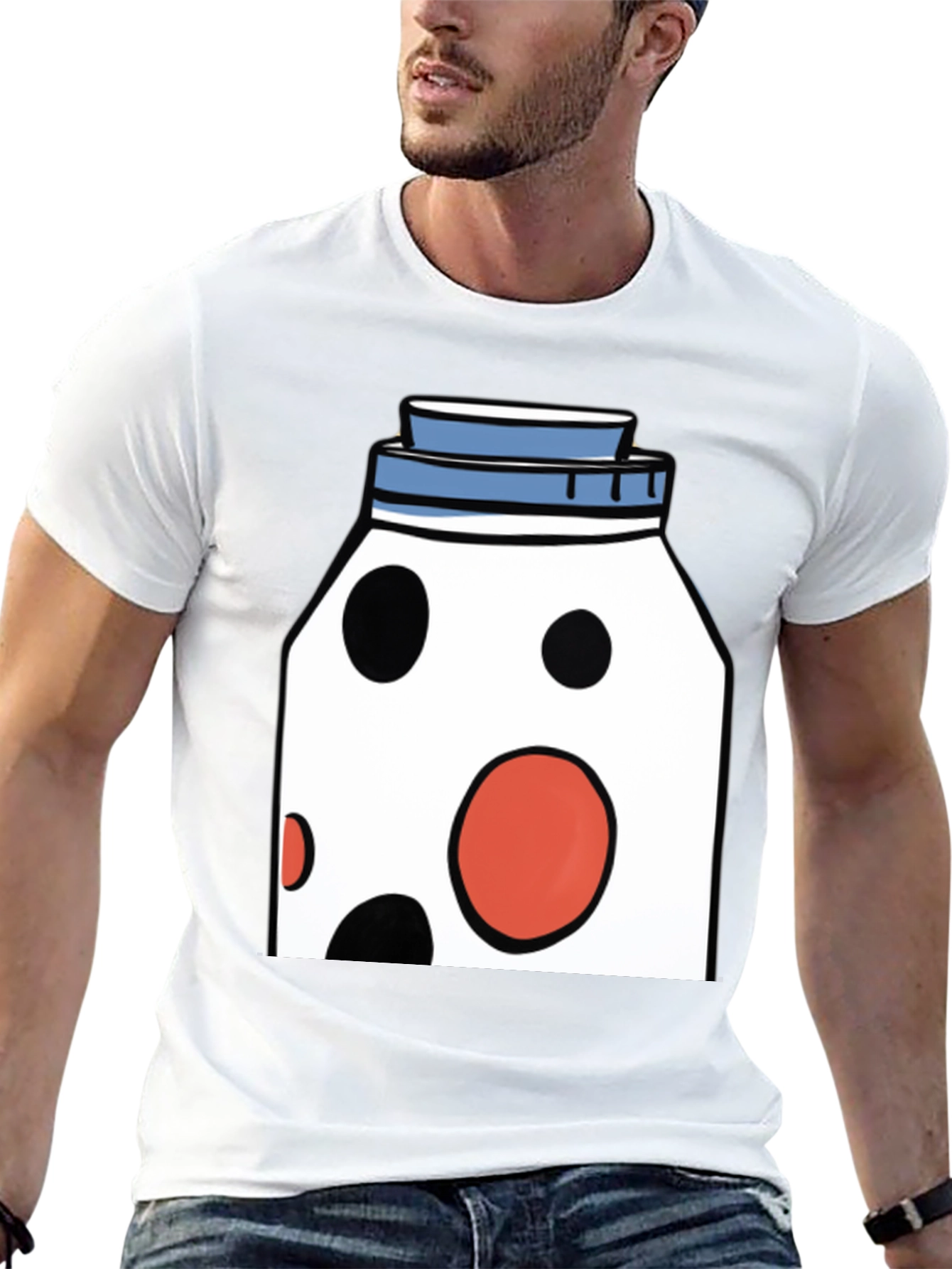 Funky Polka Dot Jar Graphic T-Shirt