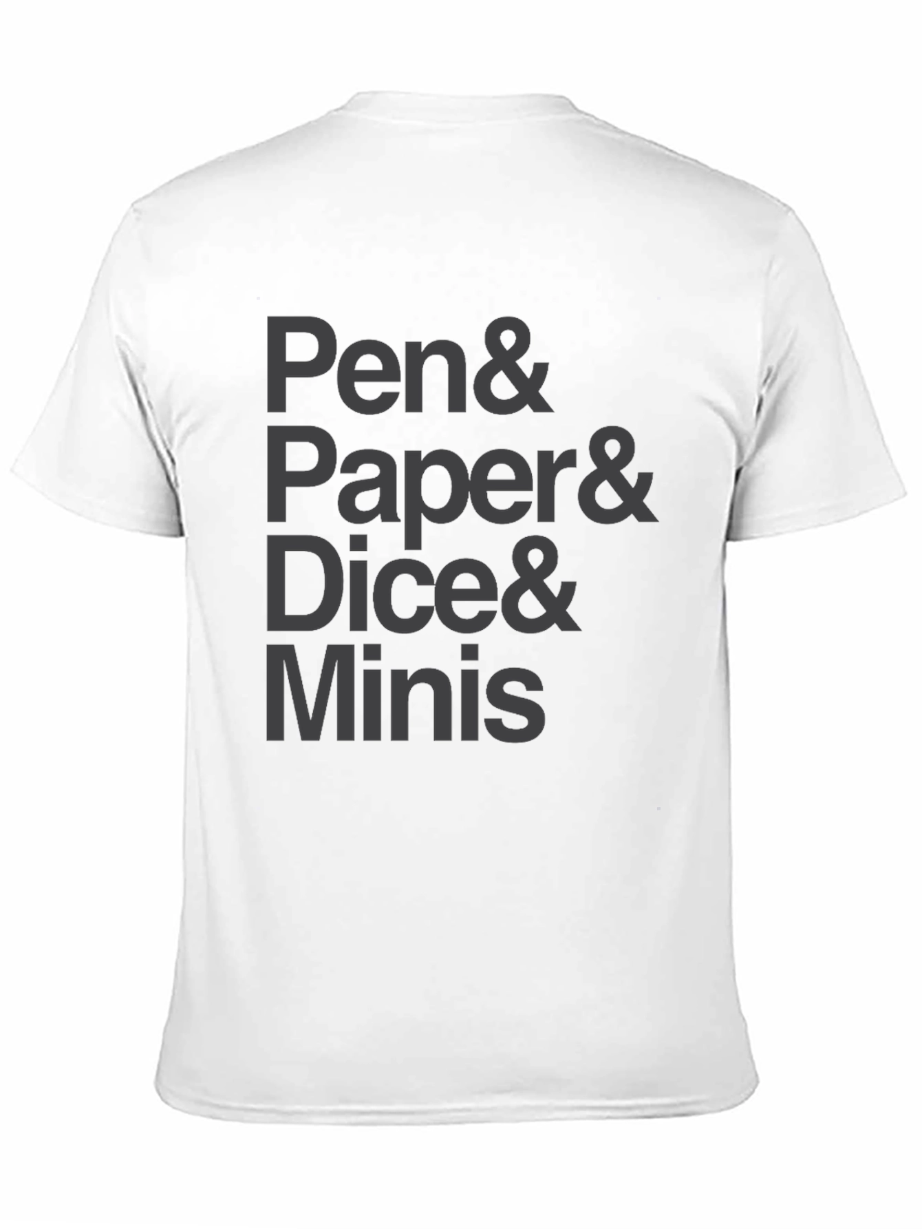 Pen Paper Dice Minis Black T-Shirt