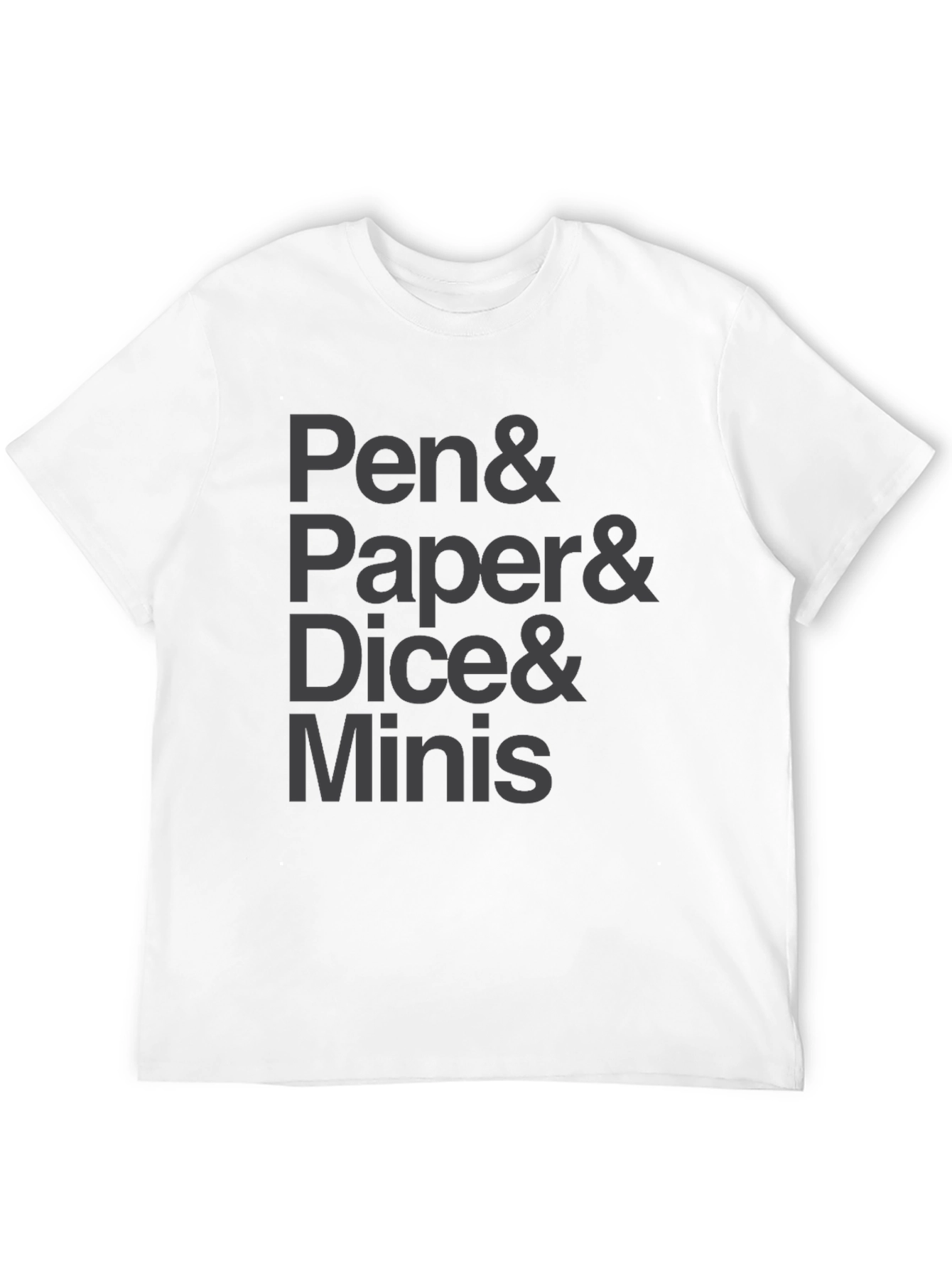 Pen Paper Dice Minis Black T-Shirt