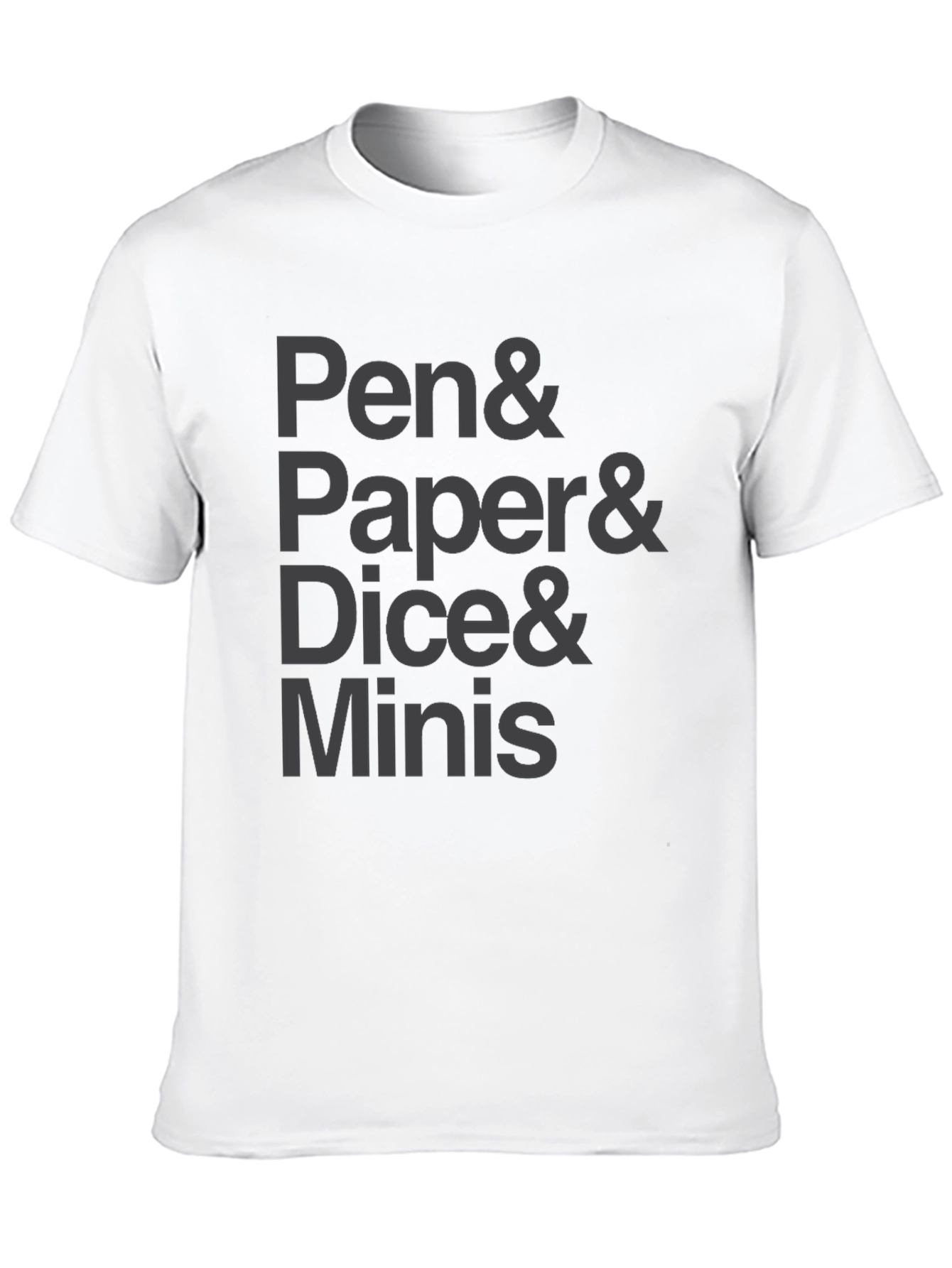 Pen Paper Dice Minis Black T-Shirt