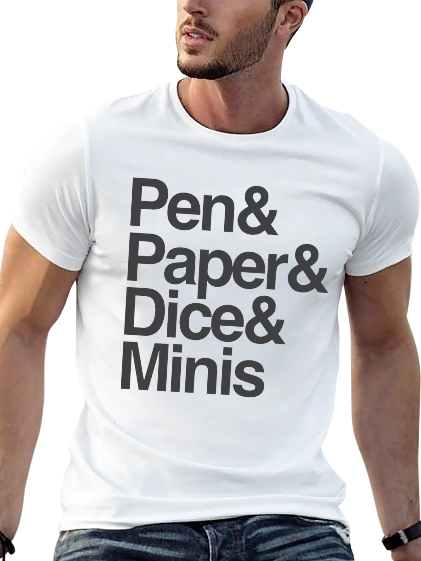 Pen Paper Dice Minis Black T-Shirt