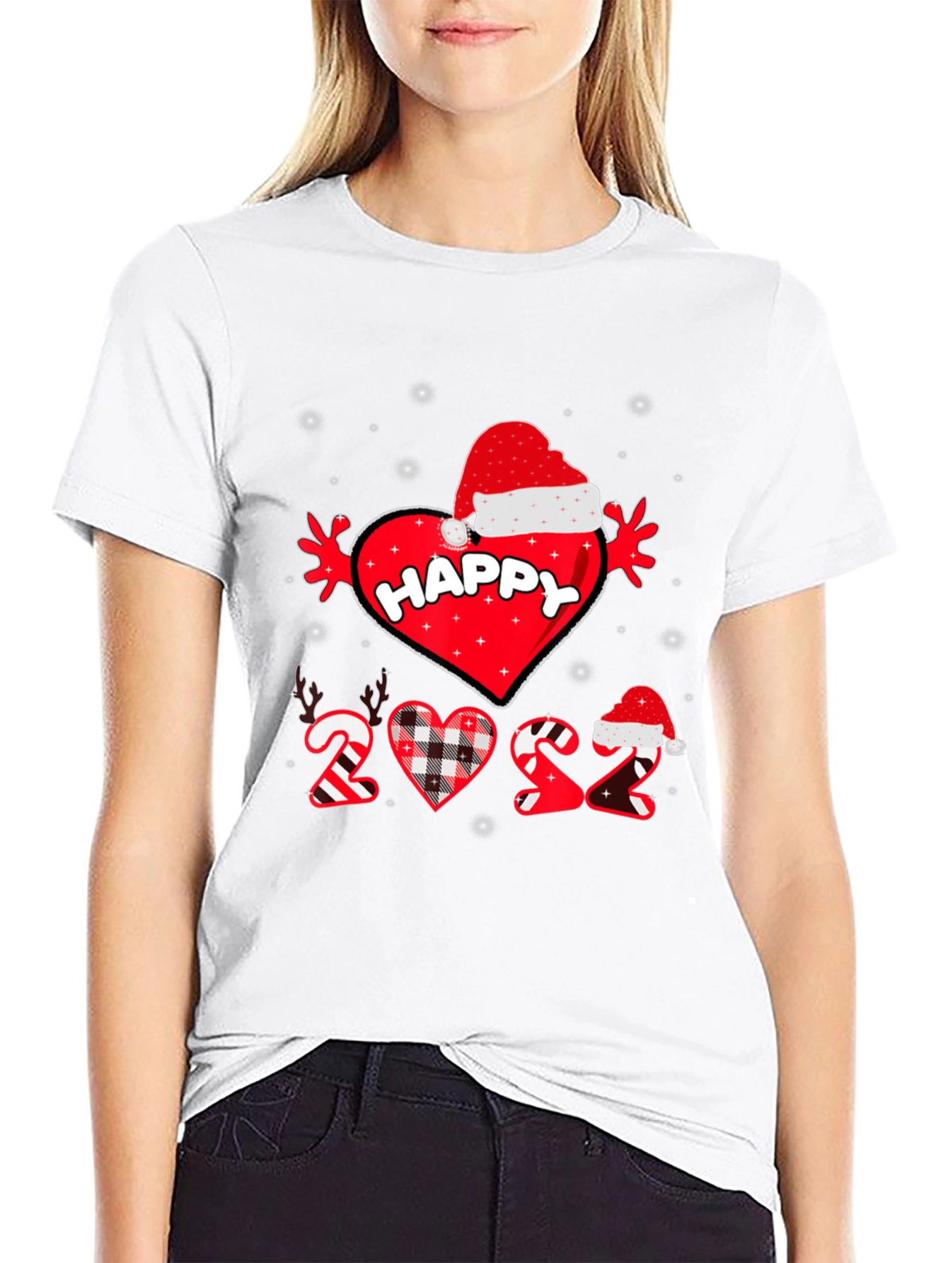 Happy 2022 Christmas Heart T-Shirt