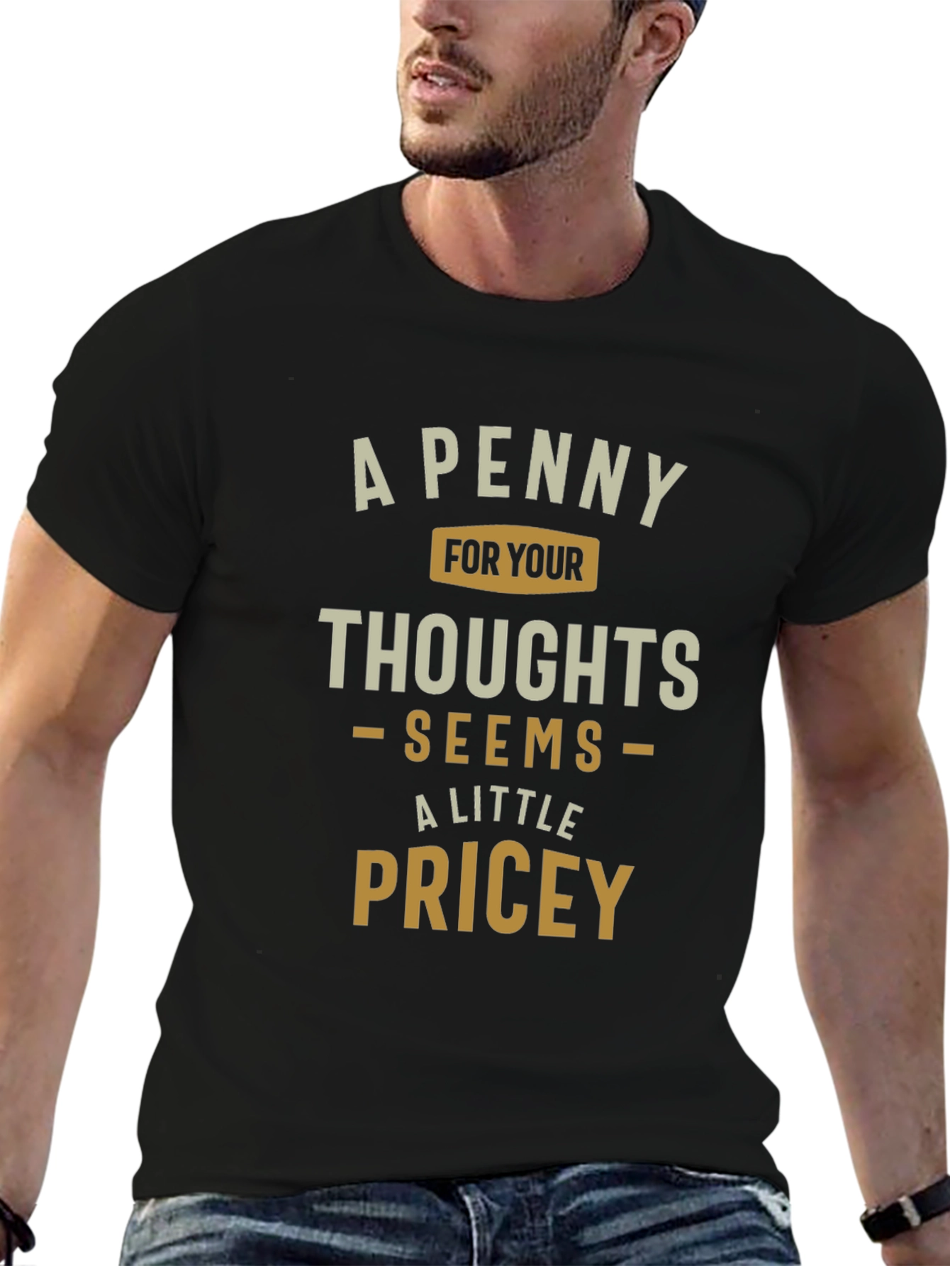 A Penny For Your Thoughts Mens Graphic T-Shirt