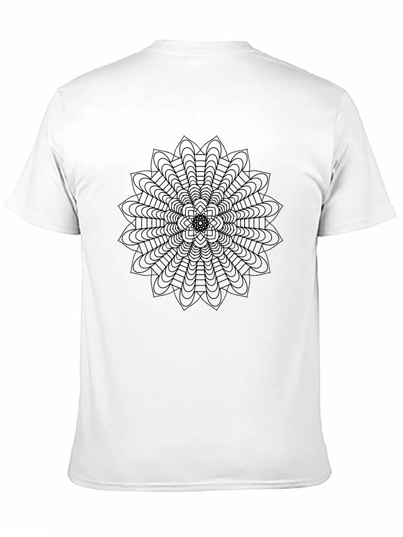 Geometric Mandala T-Shirt - Stylish Black Tee