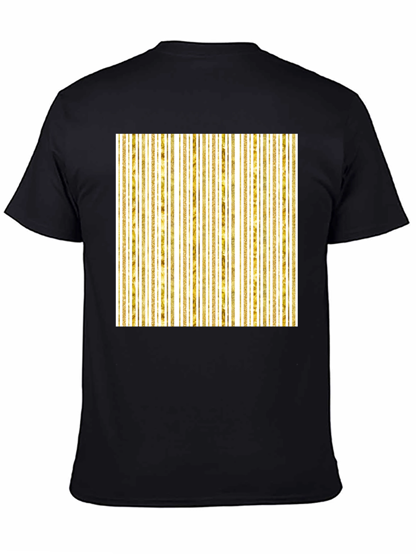 Gold Stripe Tee - Modern Minimalist Design