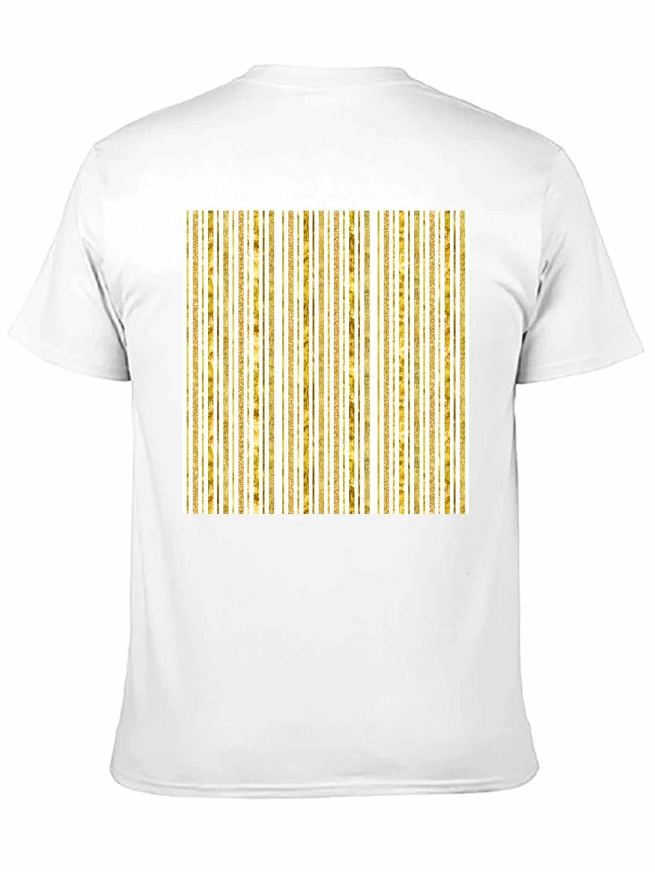 Gold Stripe Tee - Modern Minimalist Design