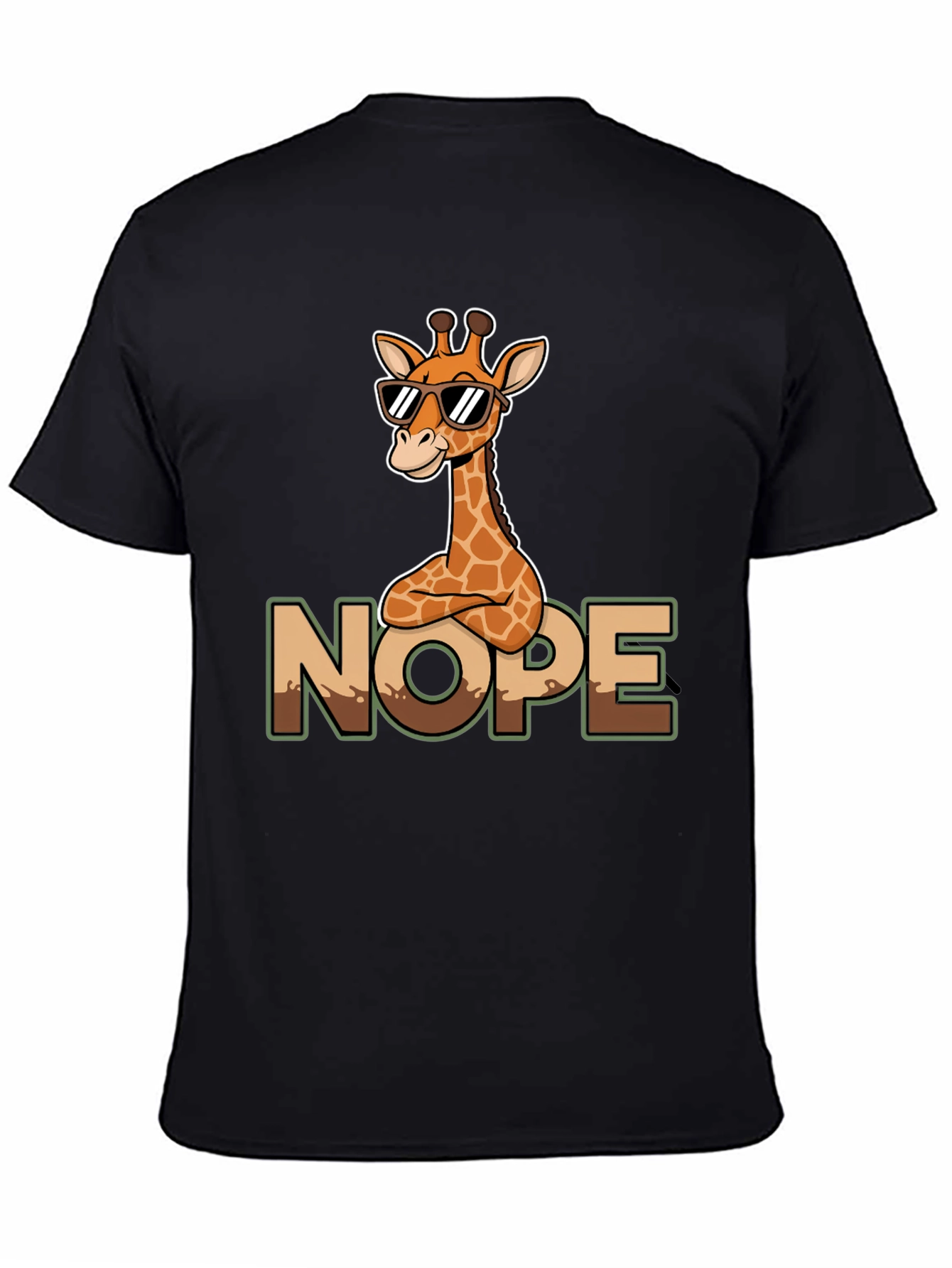 Cool Giraffe Nope T-Shirt - Funny Graphic Tee