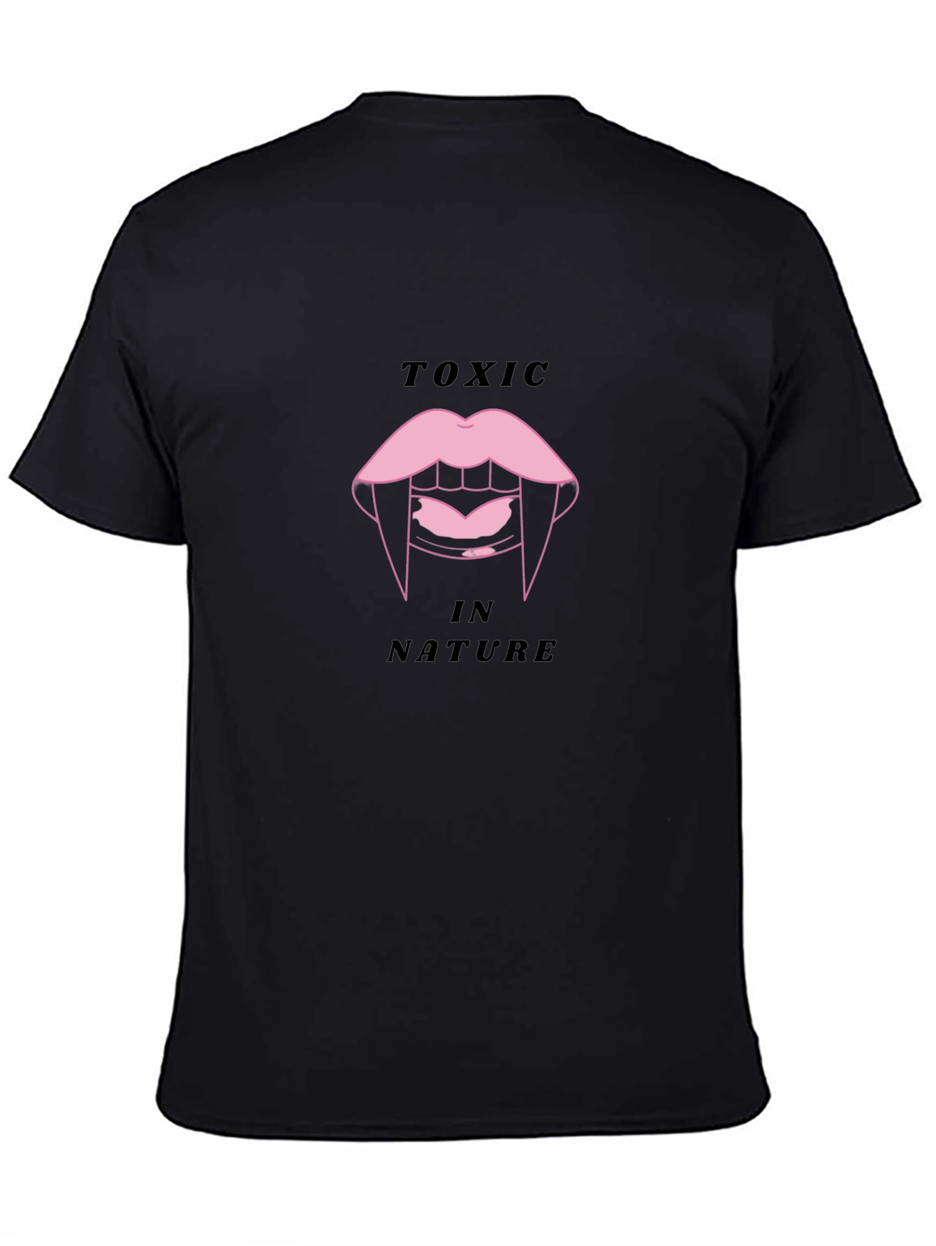 Toxic In Nature Graphic Black T-Shirt