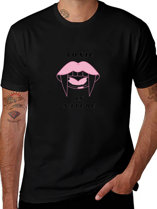 Toxic In Nature Graphic Black T-Shirt