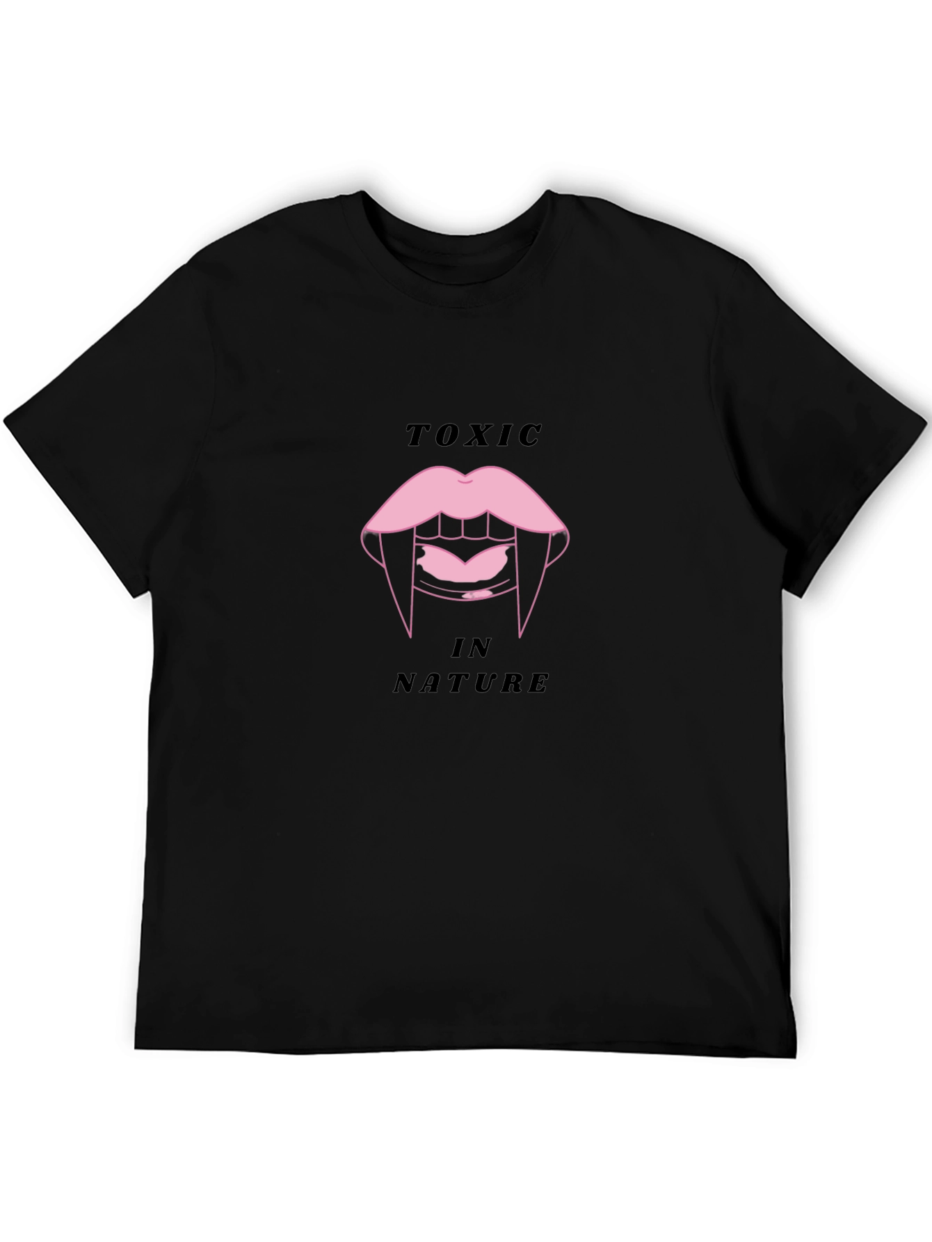 Toxic In Nature Graphic Black T-Shirt