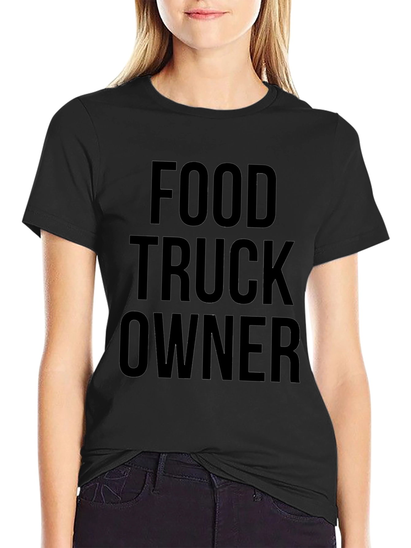 Food Truck Owner Graphic Tee - Black