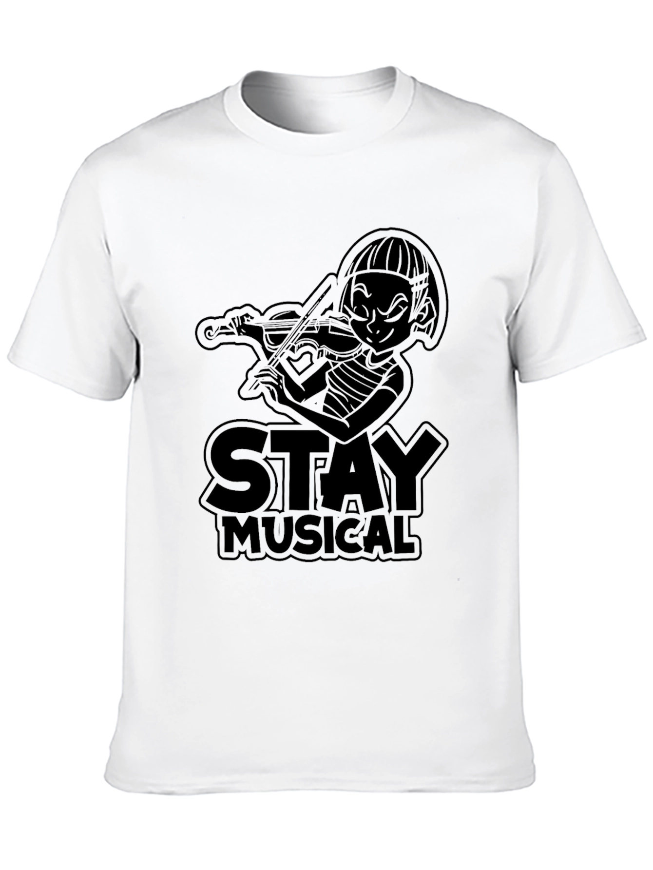 Stay Musical Black Graphic Tee