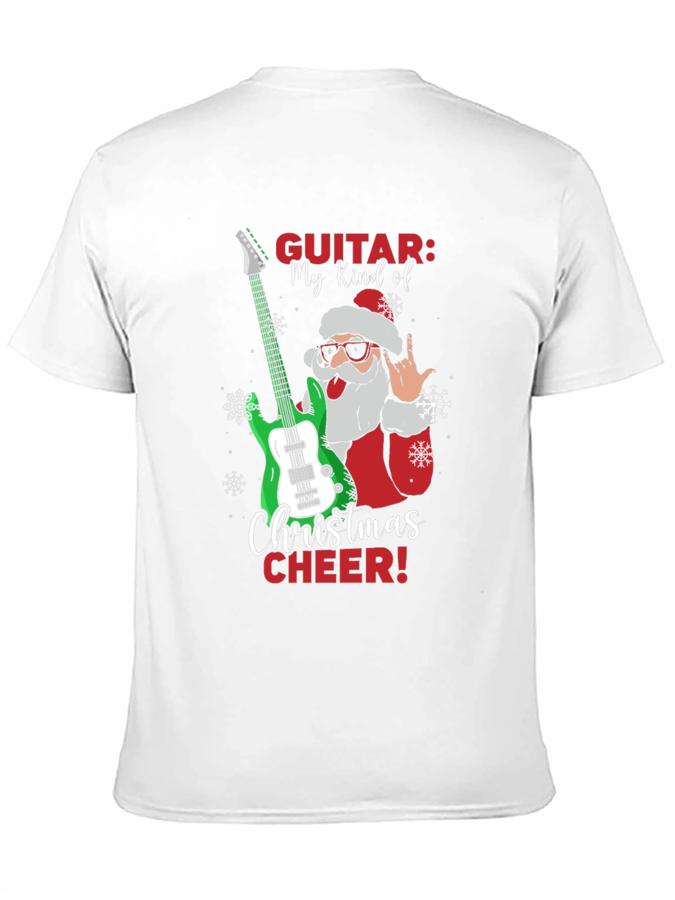 Christmas Guitar Santa T-Shirt