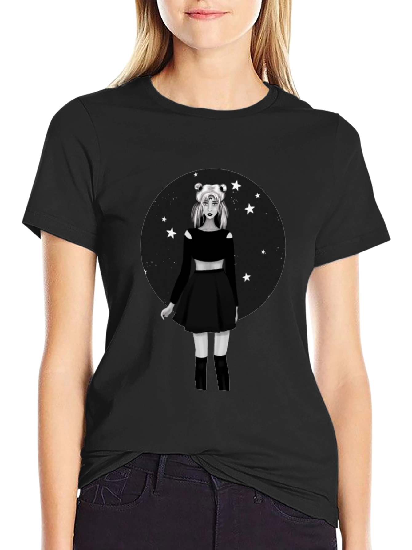 Sailor Moon Black T-Shirt