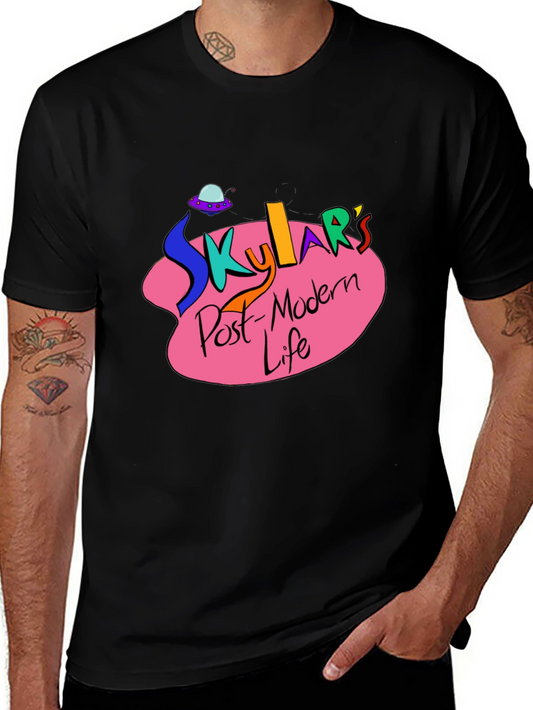 Skylars Post-Modern Life Black Graphic T-Shirt