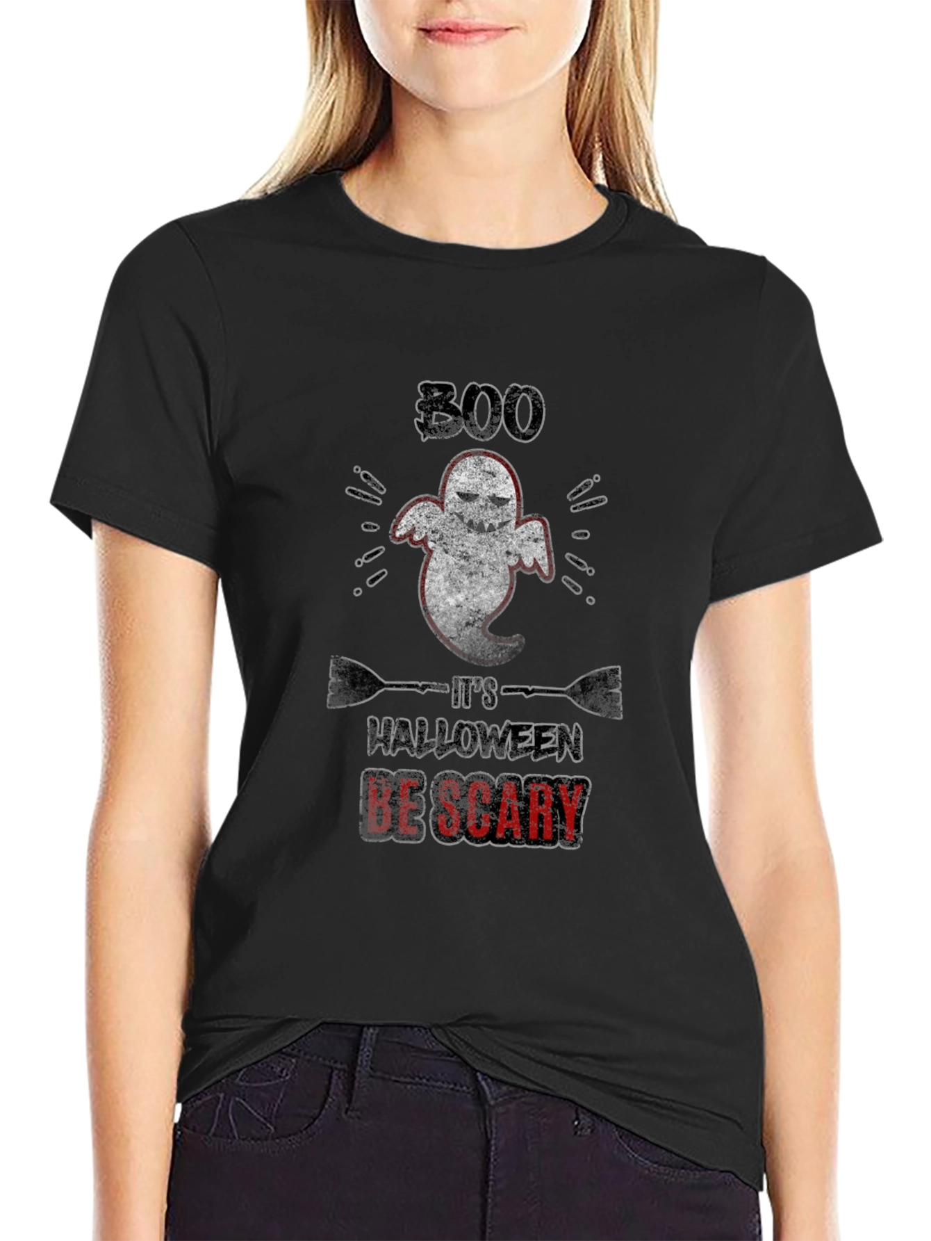 Boo Halloween T-Shirt: Spooky & Scary Style