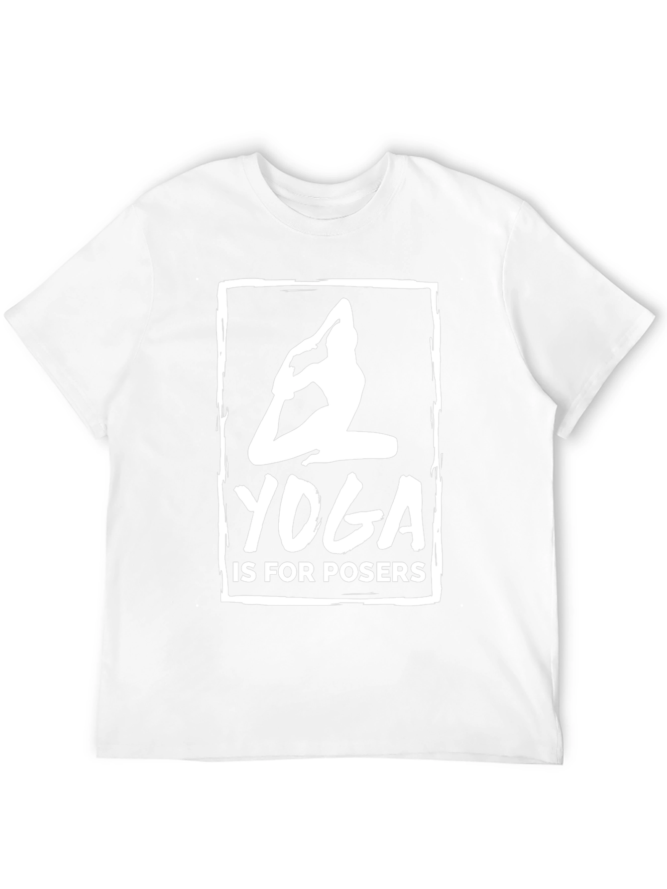 Yoga is for Posers Black Graphic T-Shirt