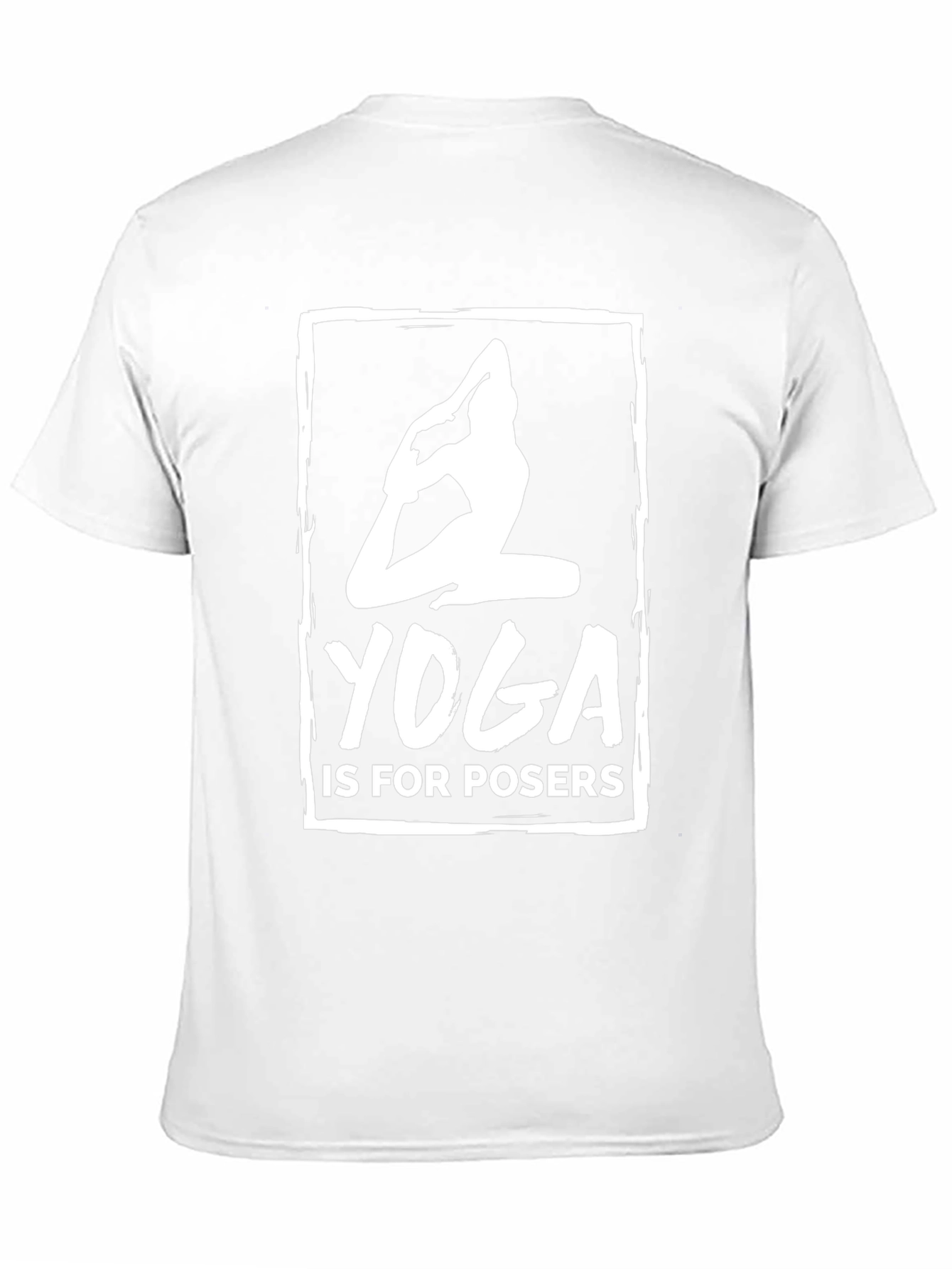 Yoga is for Posers Black Graphic T-Shirt