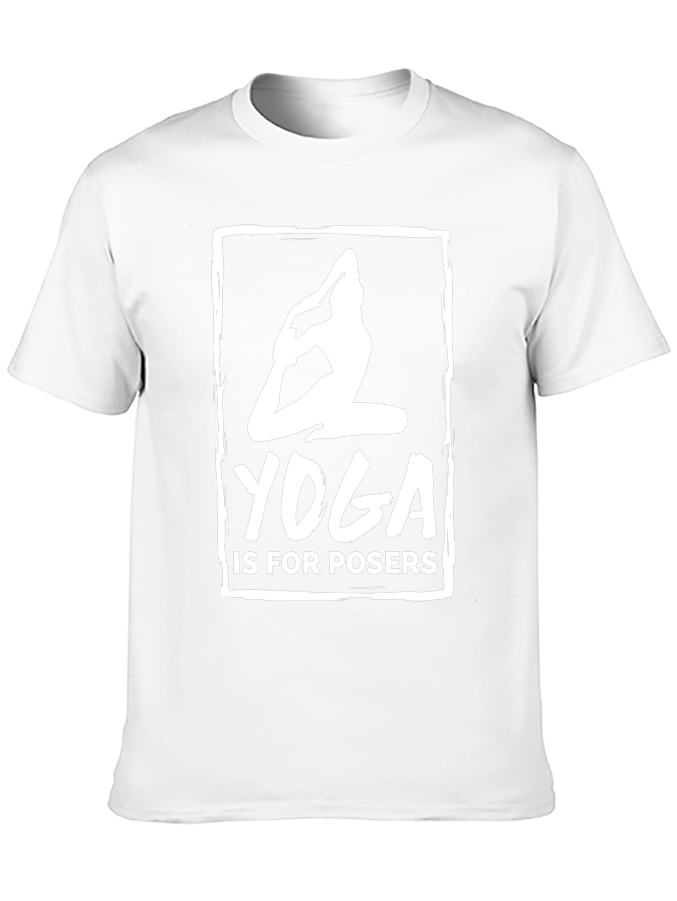 Yoga is for Posers Black Graphic T-Shirt
