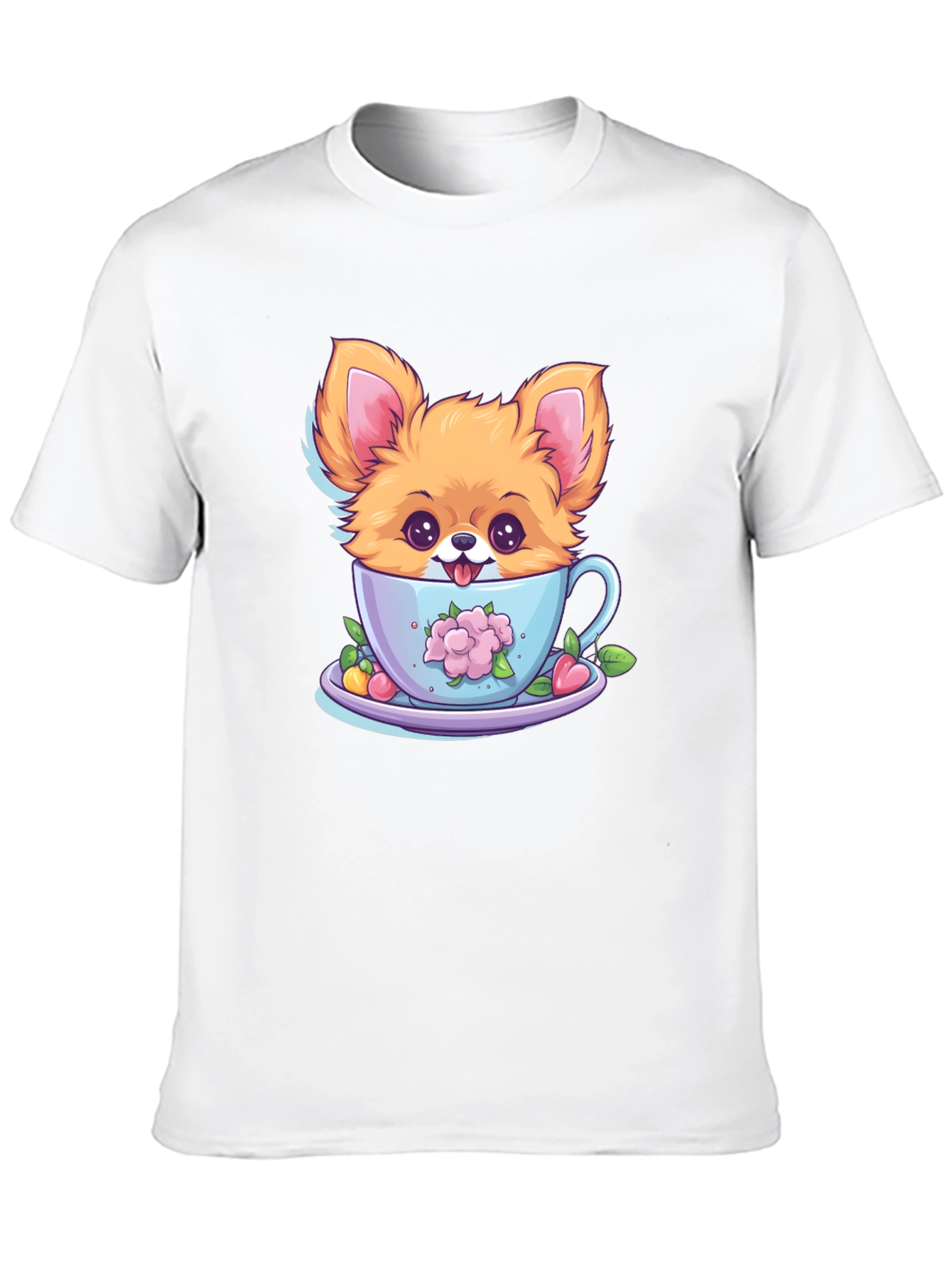 Cute Puppy in Teacup Graphic Tee