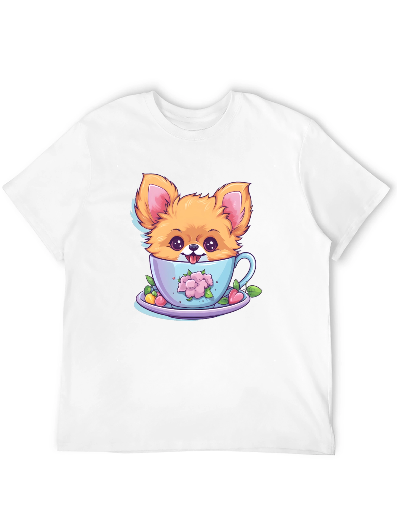 Cute Puppy in Teacup Graphic Tee