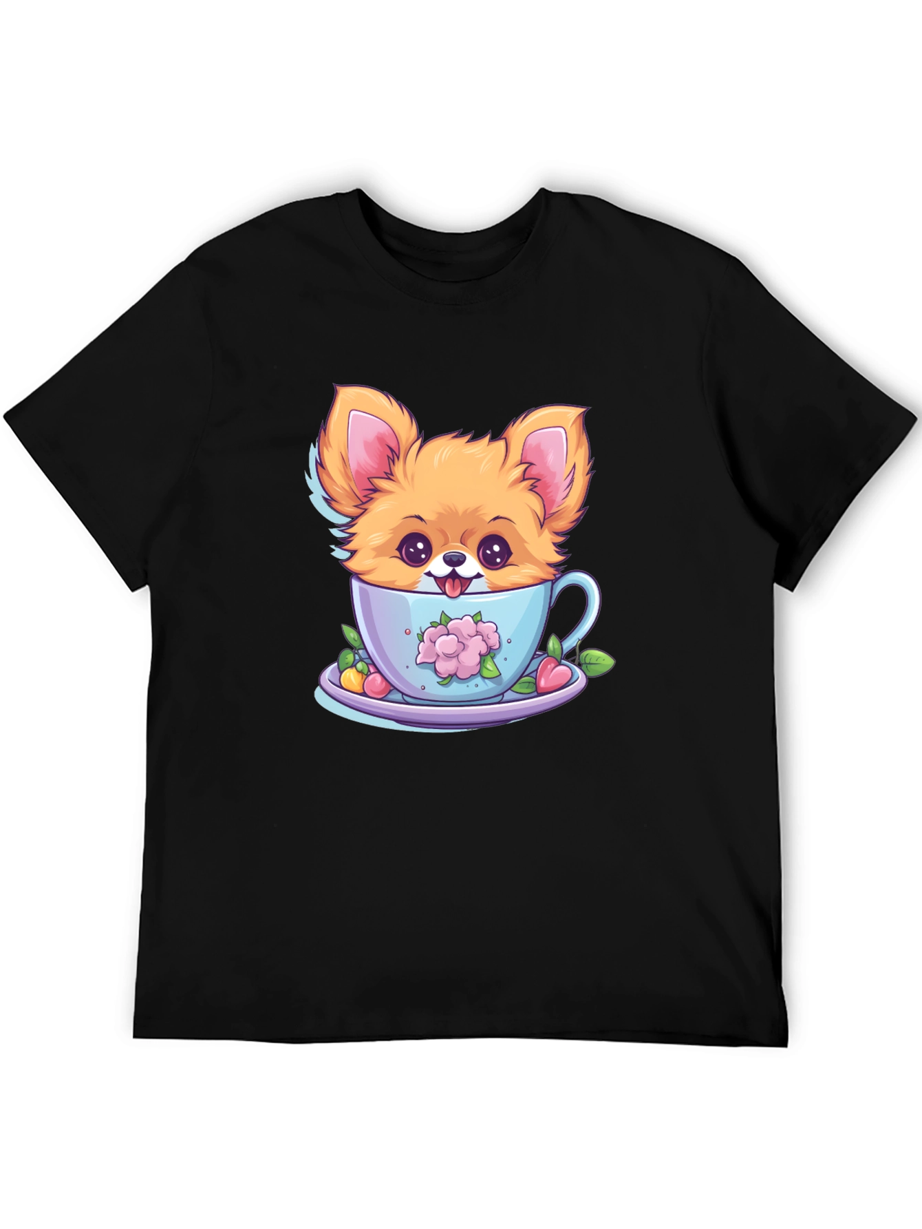 Cute Puppy in Teacup Graphic Tee