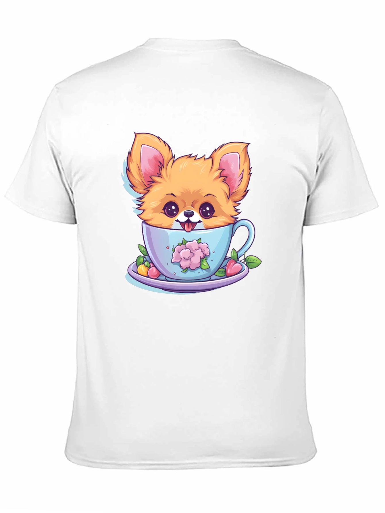Cute Puppy in Teacup Graphic Tee