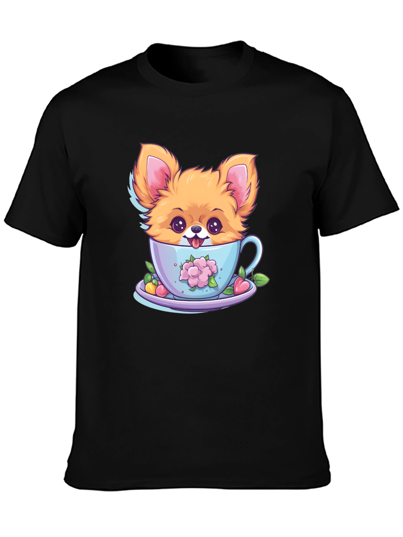Cute Puppy in Teacup Graphic Tee