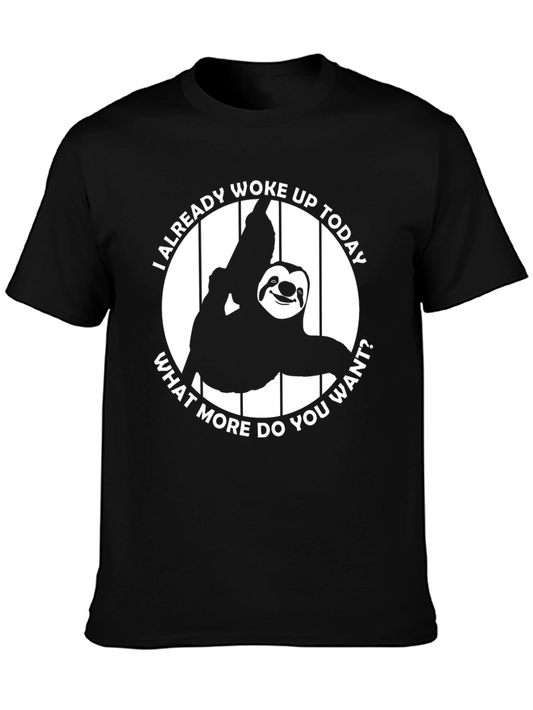 Funny Sloth Woke Up Today T-Shirt