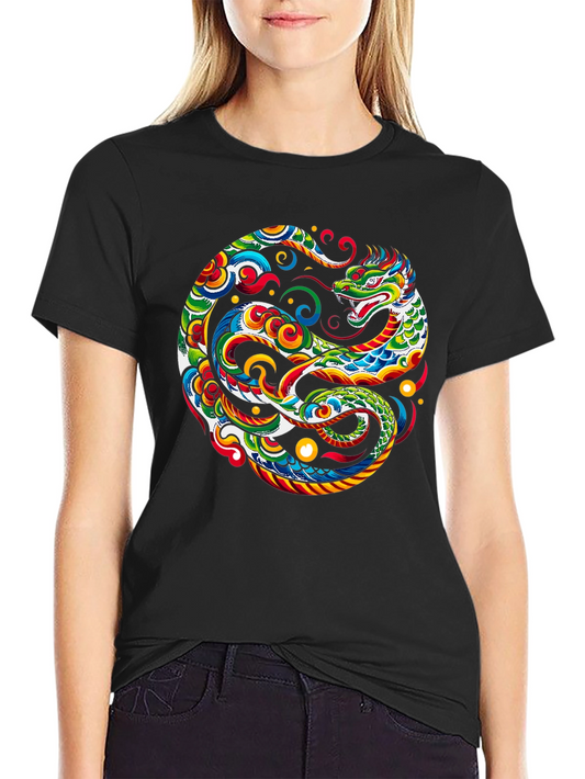 Dragon Yin Yang Graphic Tee - Bold & Stylish