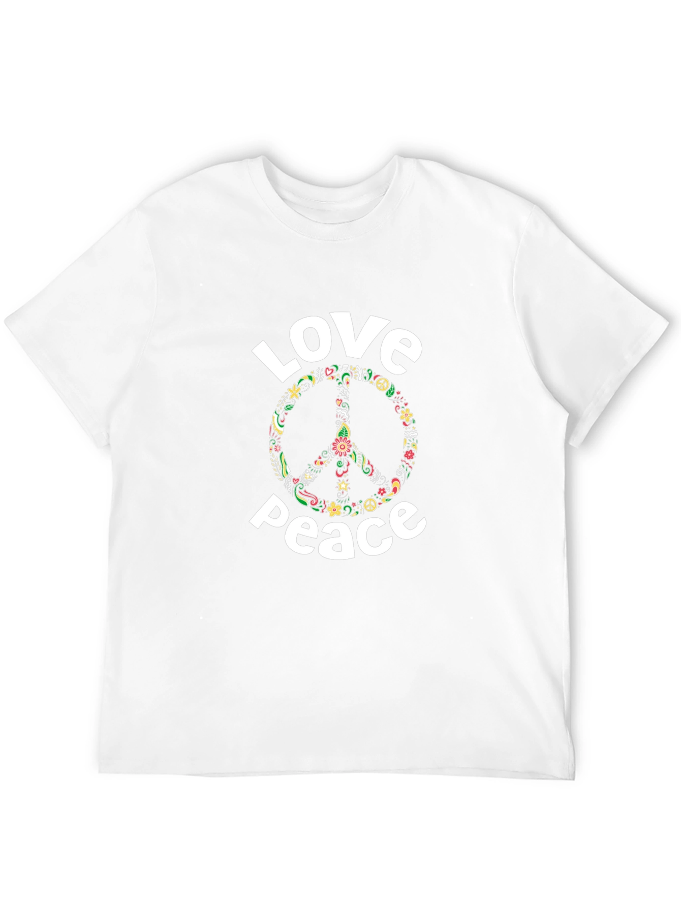 Love Peace T-Shirt - Floral Peace Sign Tee