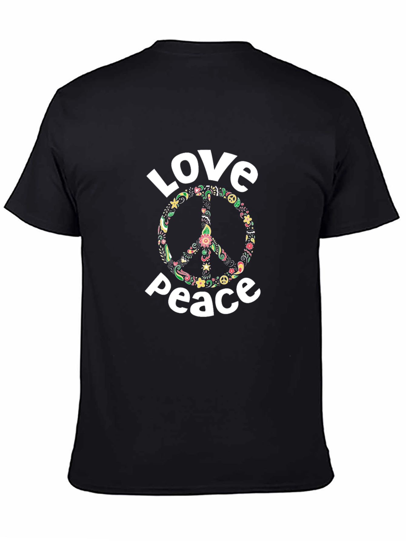 Love Peace T-Shirt - Floral Peace Sign Tee