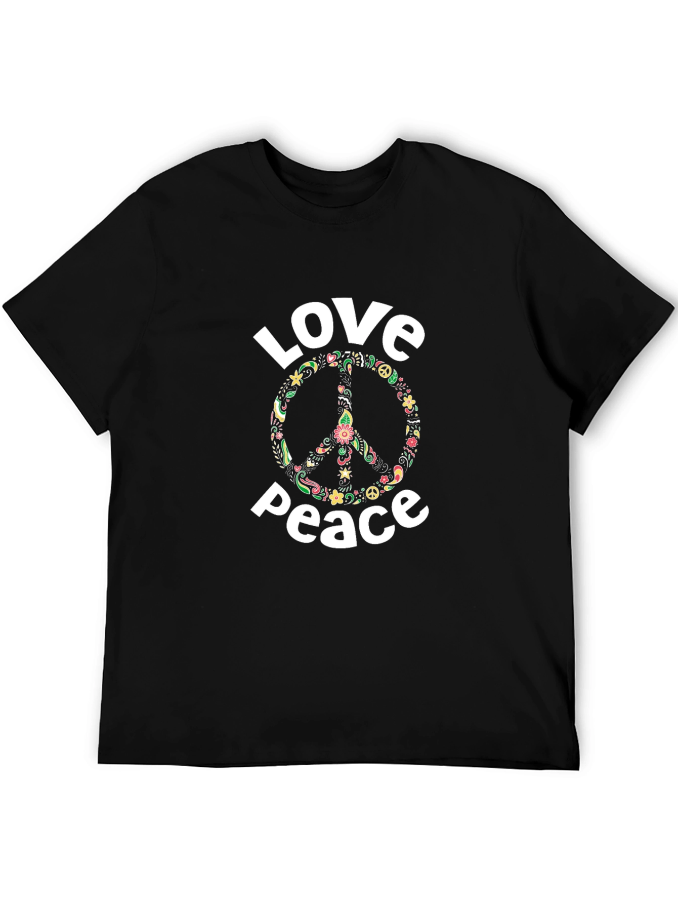 Love Peace T-Shirt - Floral Peace Sign Tee