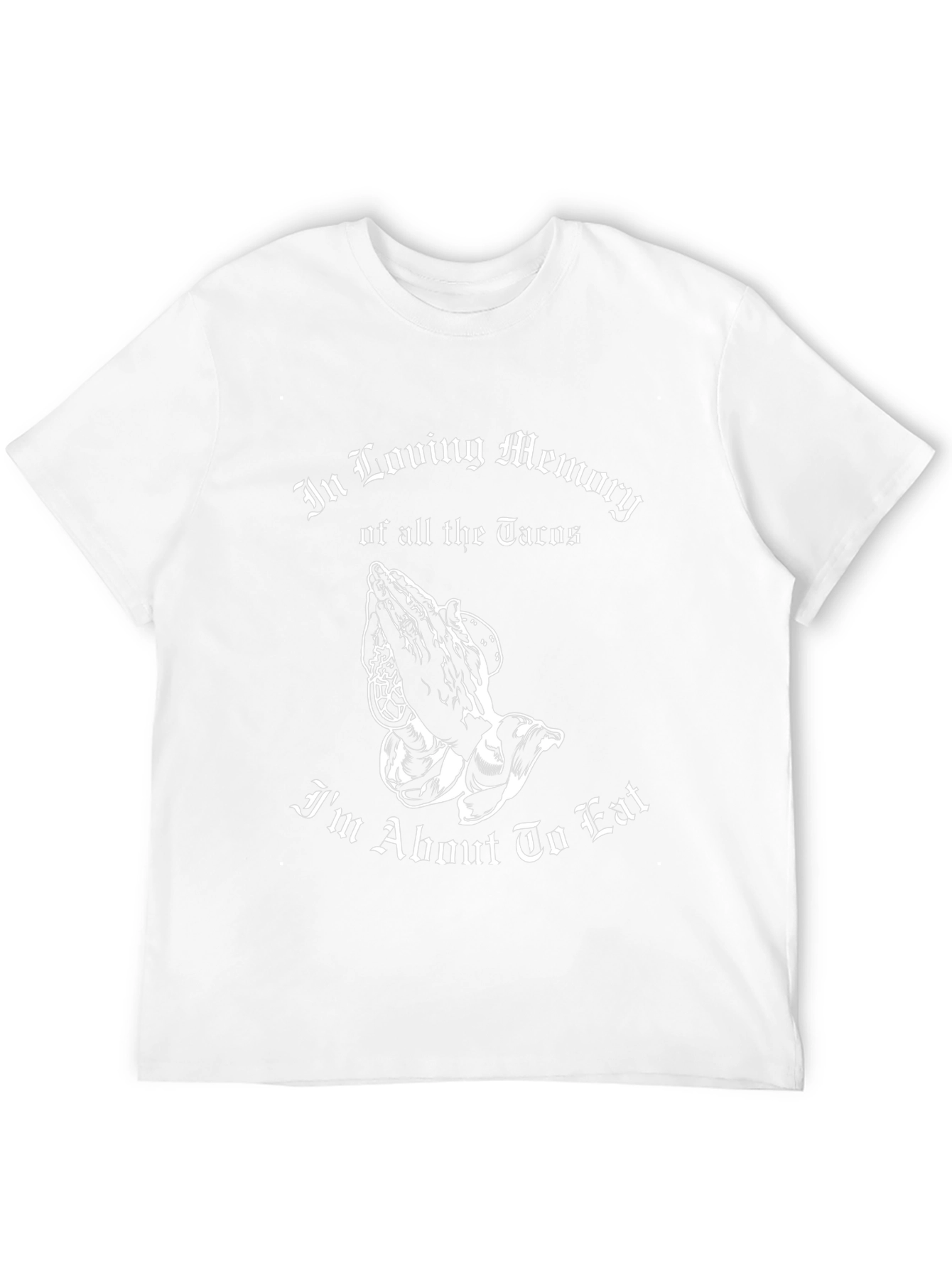 In Loving Memory of Tacos Funny Graphic T-Shirt