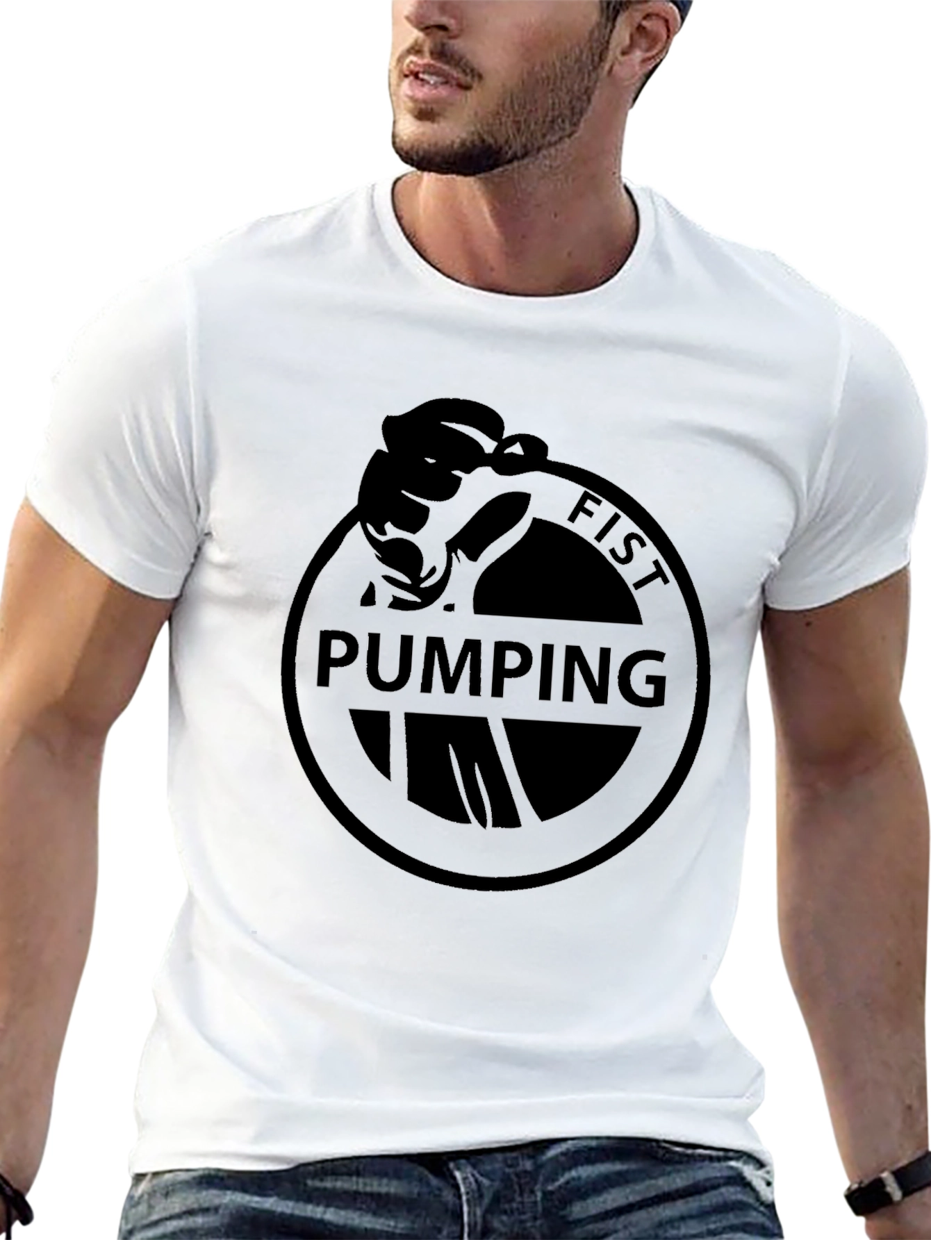 Fist Pumping Tee - Mens Graphic T-Shirt