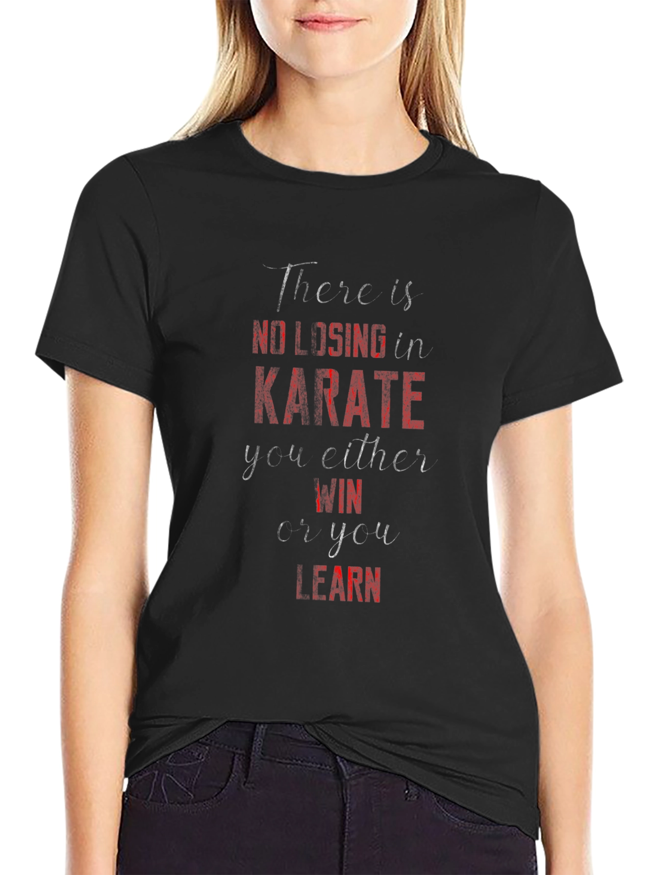 Karate Win or Learn Graphic Tee