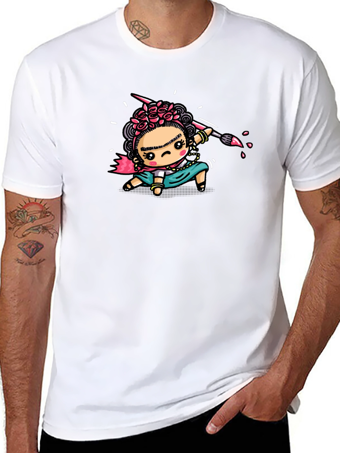 Frida Kahlo Cartoon T-Shirt