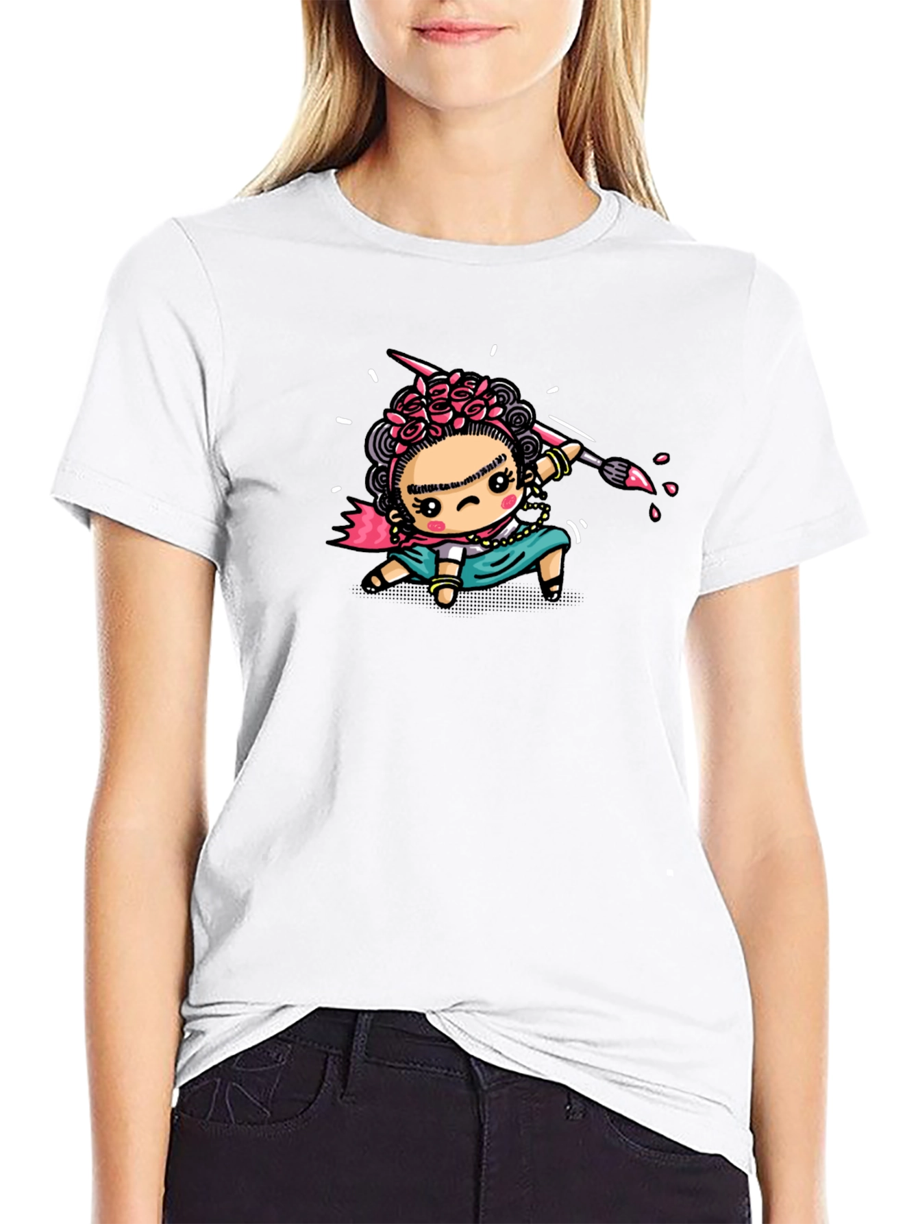 Frida Kahlo Cartoon T-Shirt