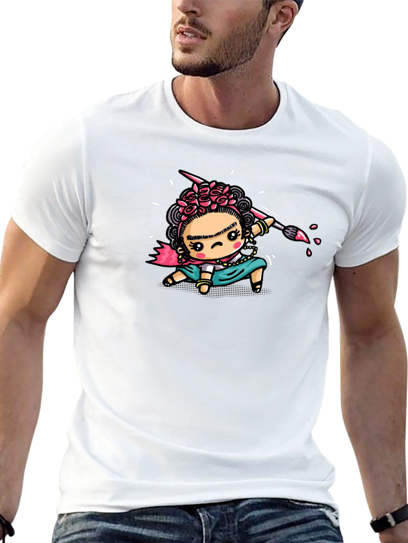 Frida Kahlo Cartoon T-Shirt
