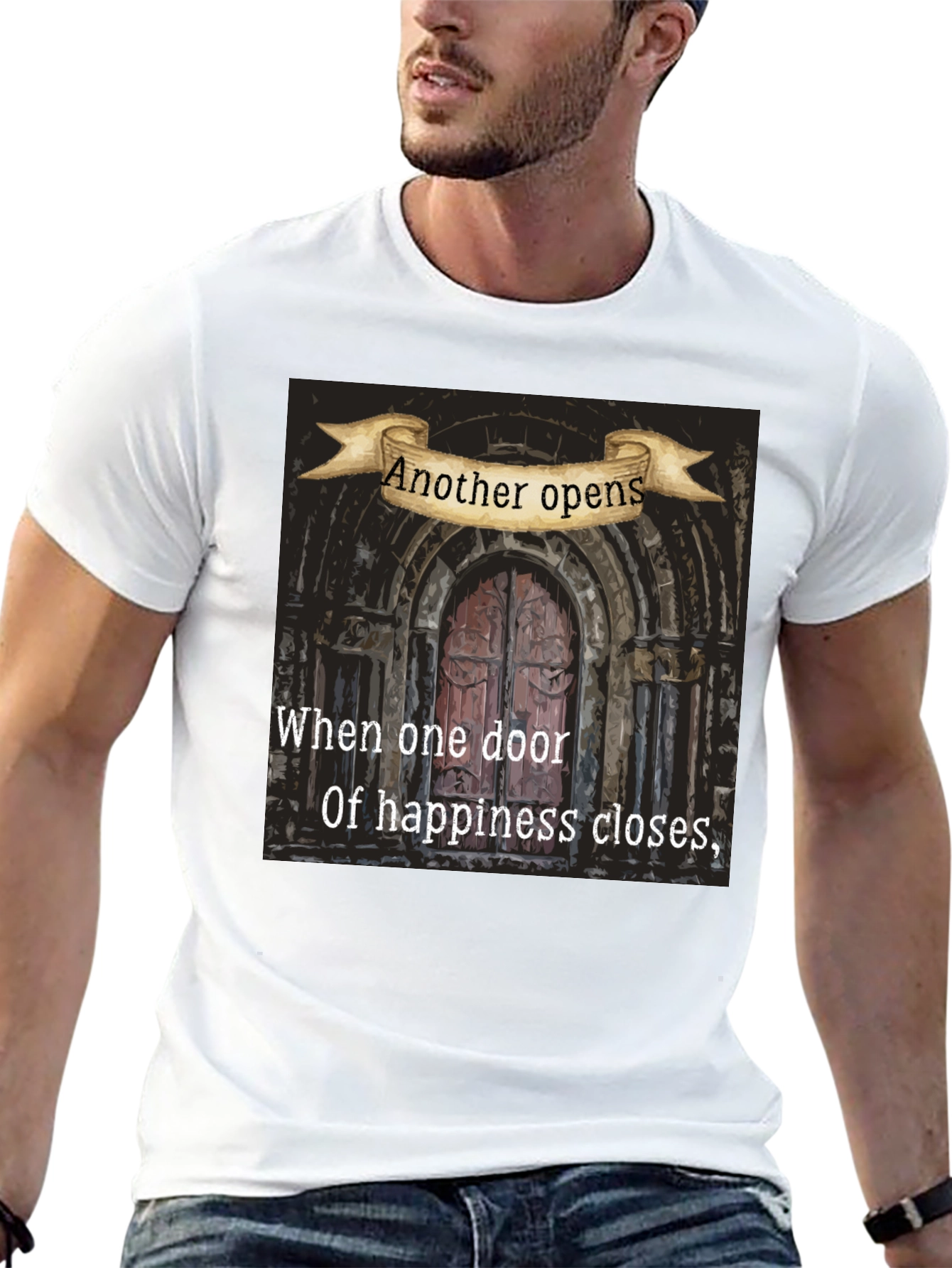 Inspirational Another Opens Door Graphic Tee