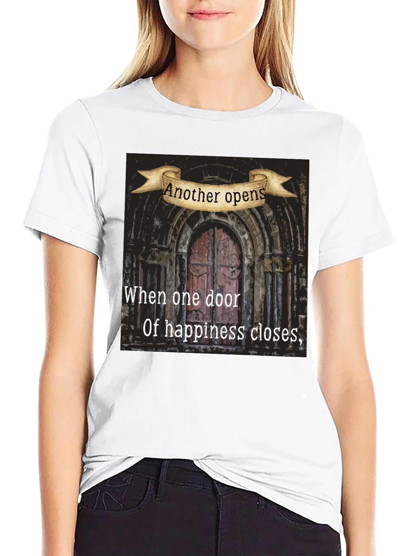 Inspirational Another Opens Door Graphic Tee